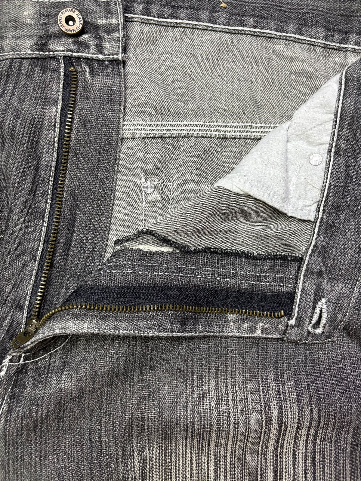 Japanese Brand Vintage Japanese Faded Wash Distress Carpenter Baggy Jeans Size US 36 / EU 52 - 9 Thumbnail