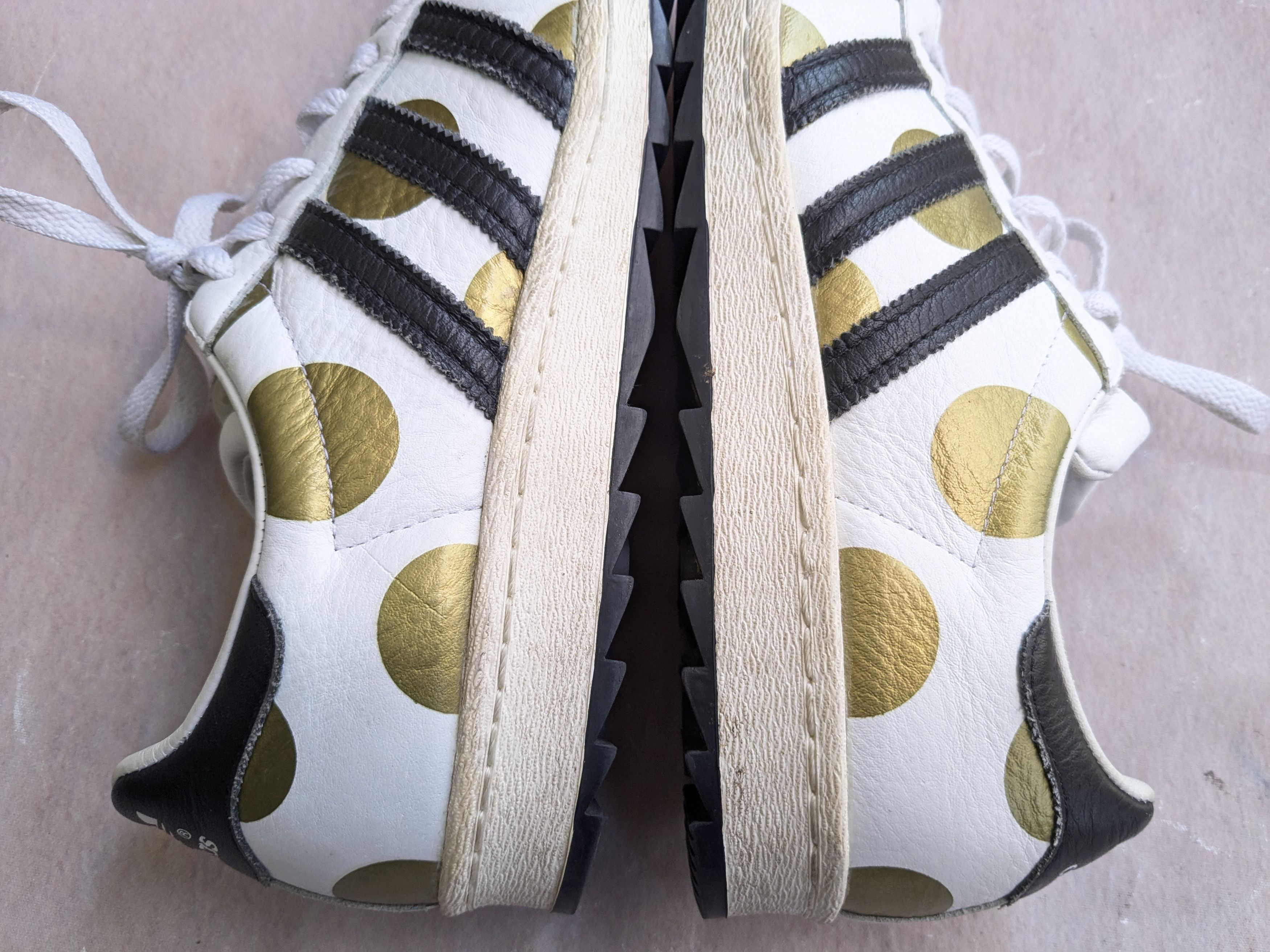 Adidas × Jeremy Scott adidas Jeremy Scott Superstar G61527 White Black 9 Gold Size US 9 / EU 42 - 6 Thumbnail