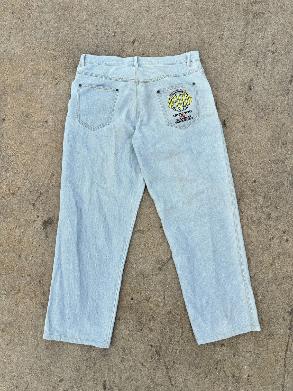 Kansai Yamamoto Rare Kansai Yamamoto Light Blue Jeans Size US 35 - 1 Thumbnail