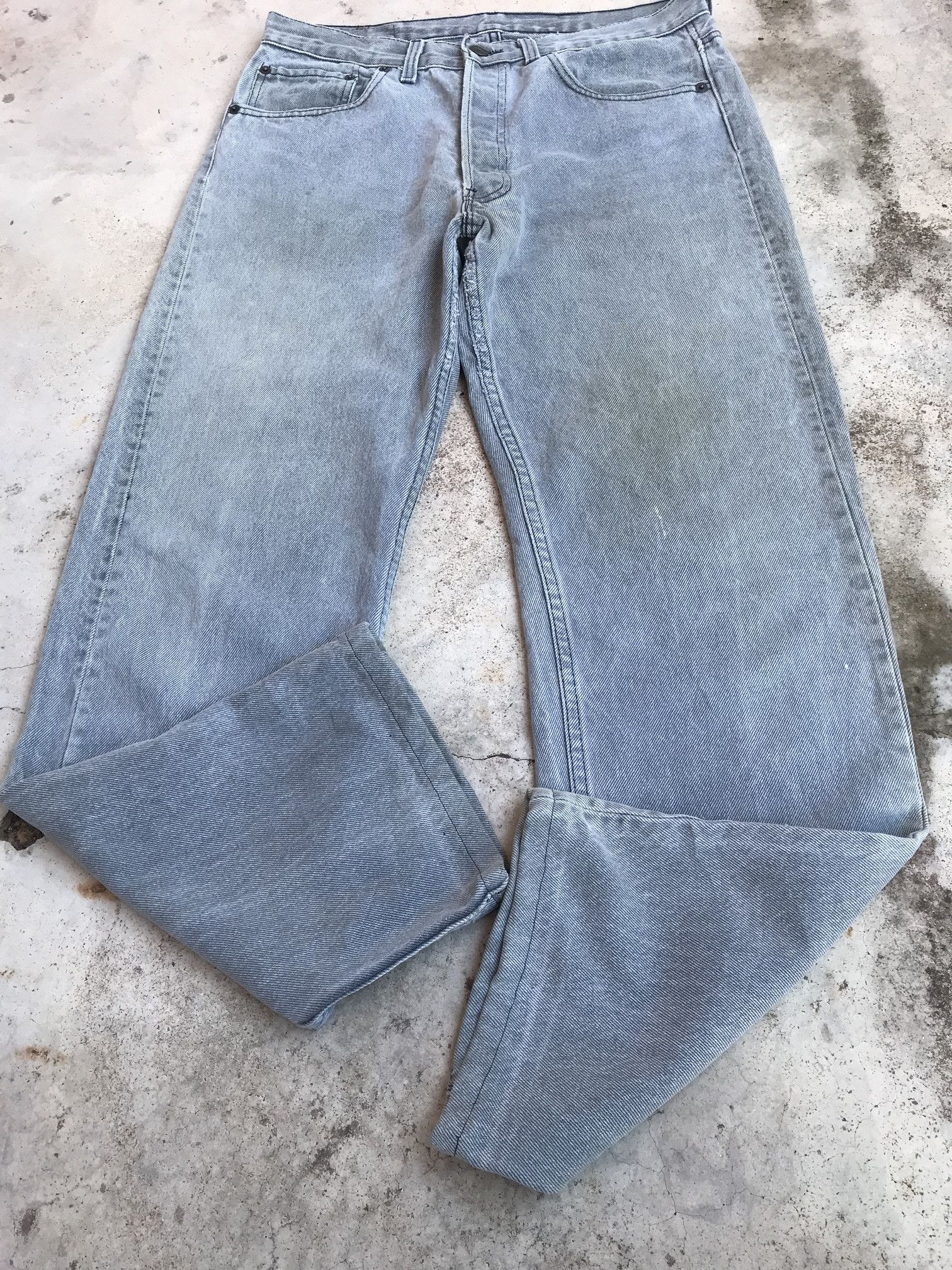 Levi's × Vintage Vintage Levis 501 dirty distressed faded black jean Size US 30 / EU 46 - 3 Thumbnail