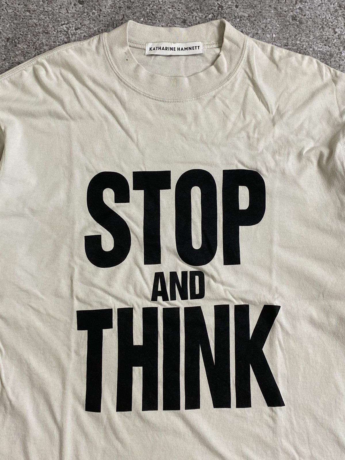 Katharine Hamnett London Stop And Think Longsleeve Size US L / EU 52-54 / 3 - 2 Thumbnail