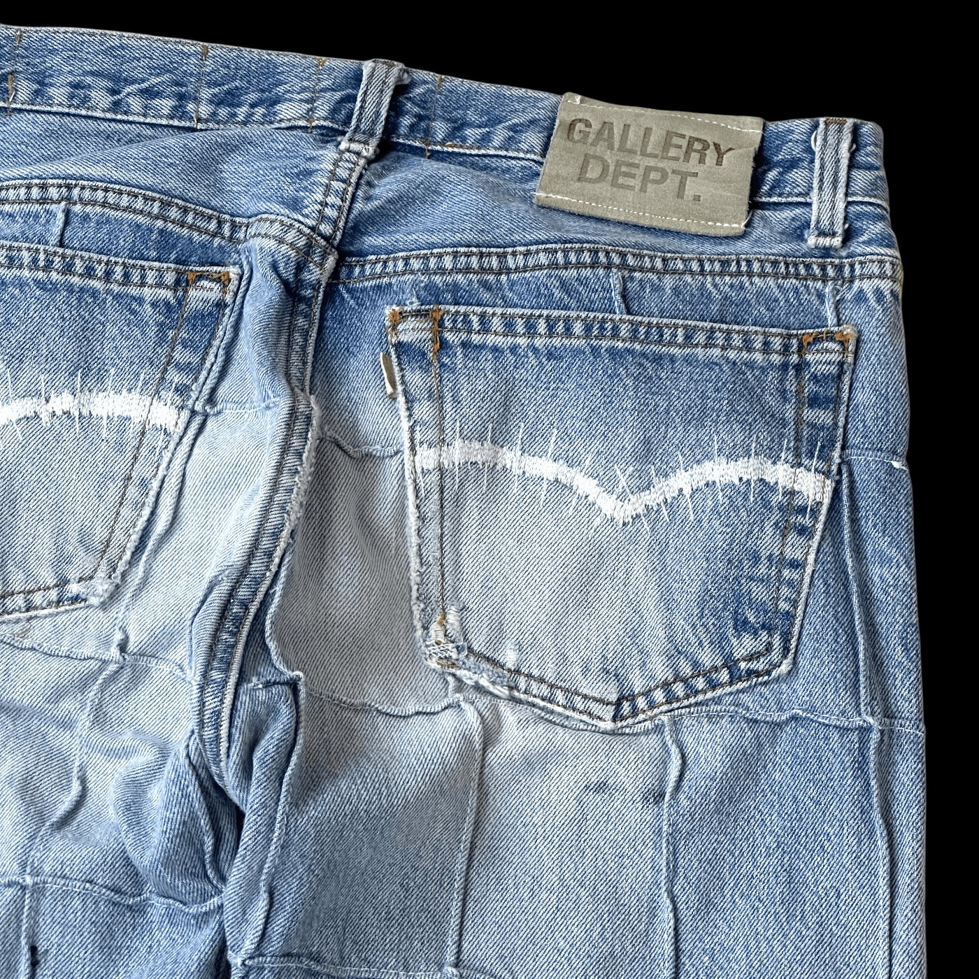 Gallery Dept. gallery dept lenny flare denim jeans indigo patchwork RARE Size US 31 - 7 Thumbnail
