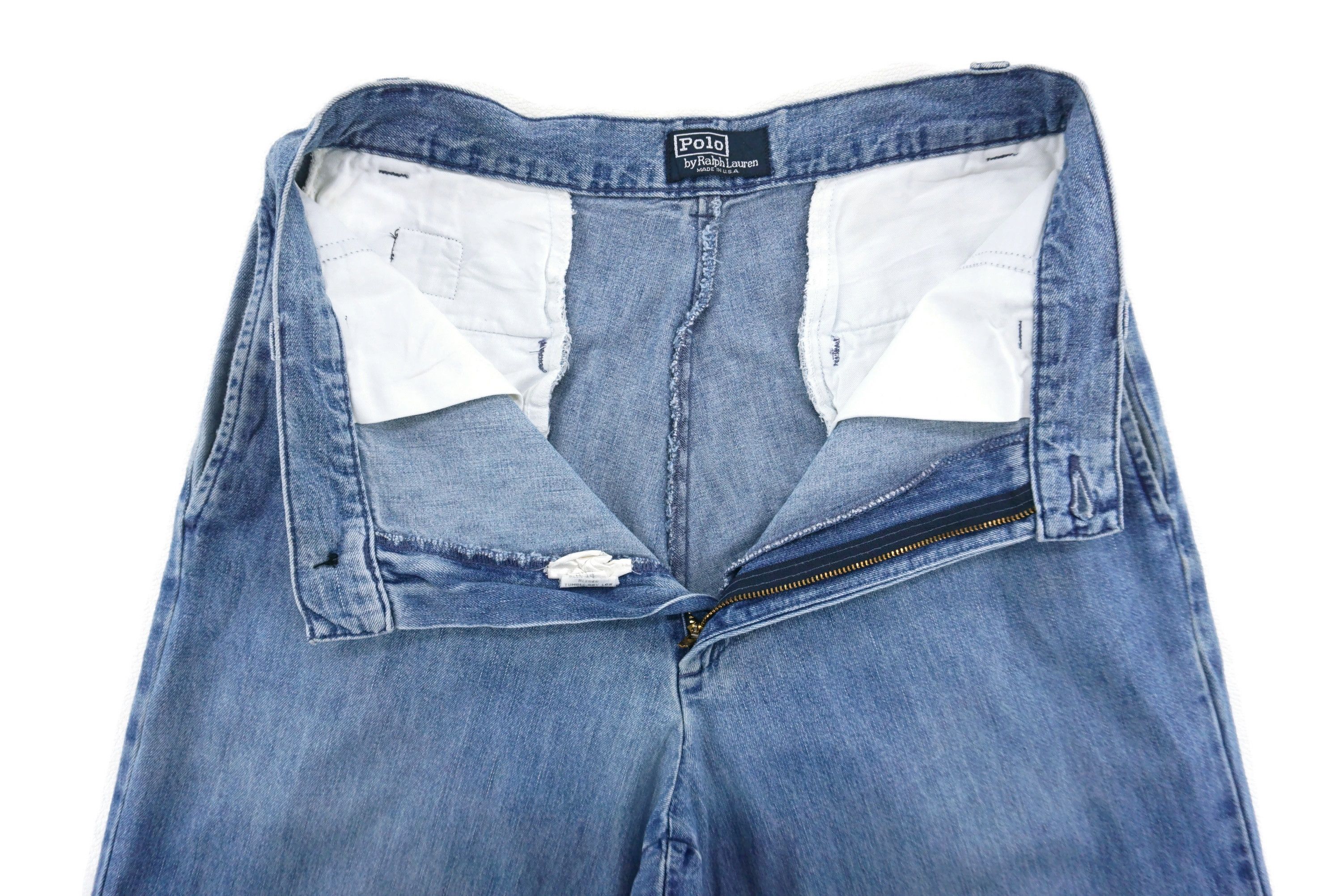 Polo Ralph Lauren Vintage Polo Jeans fits W29xL30 Baggy Distressed Denim Size US 29 - 7 Thumbnail