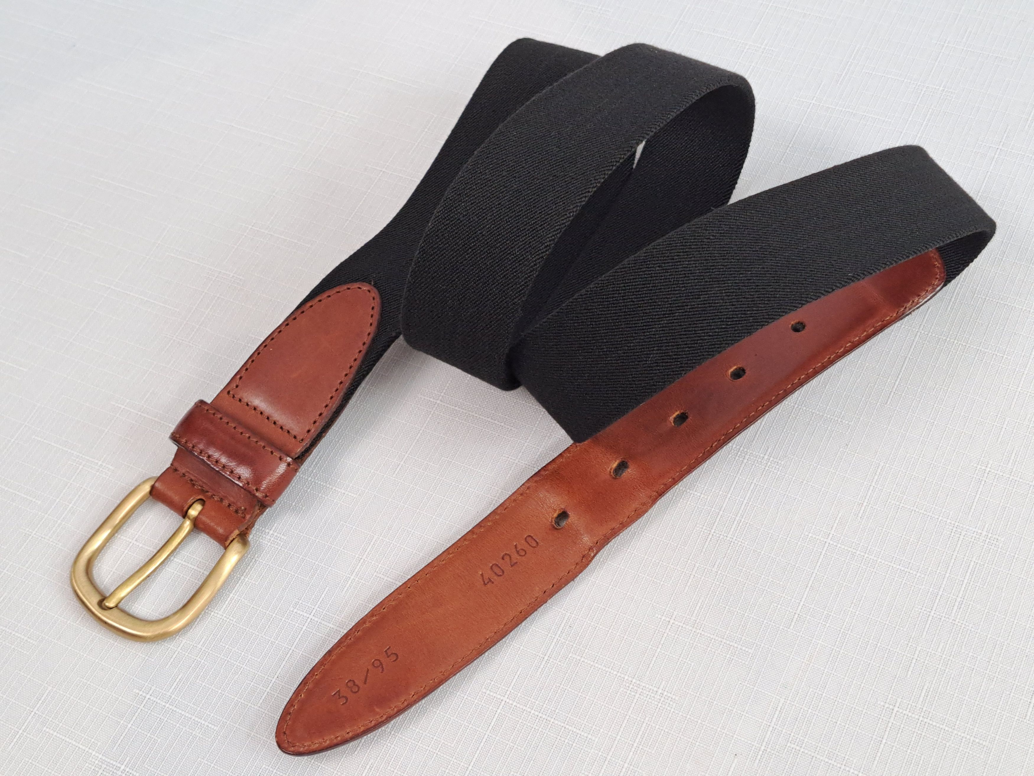 Bally × Vintage Bally vintage leather/elastic fabric belt. Size ONE SIZE - 3 Thumbnail
