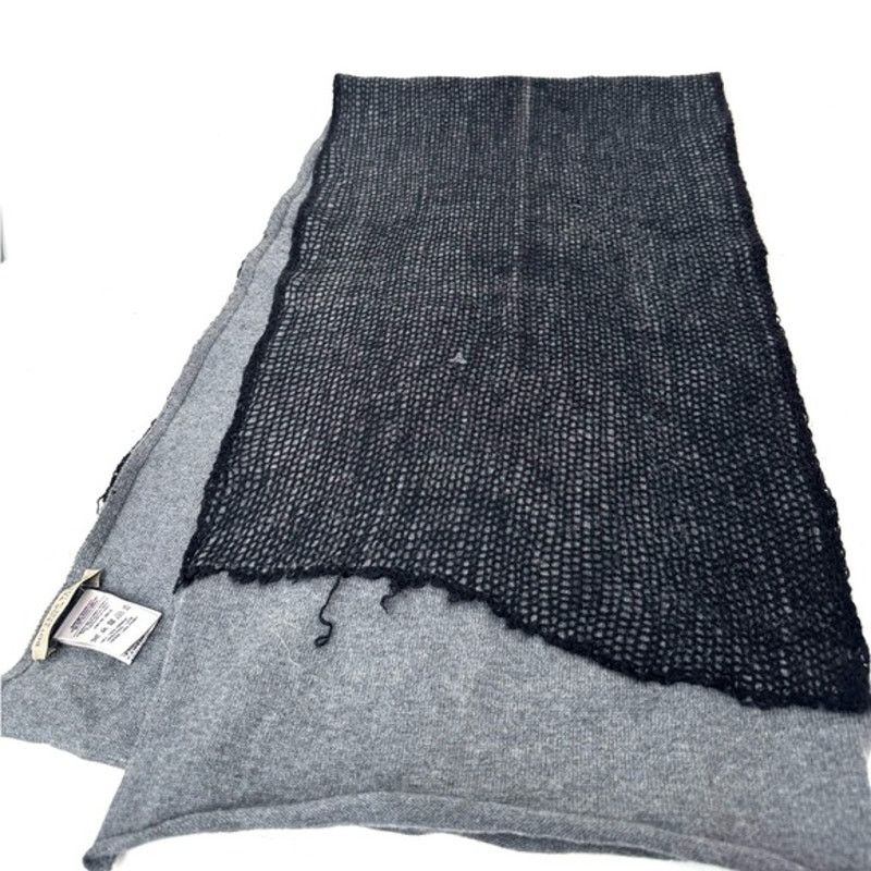 Bottega Veneta Bottega Veneta Rare grey scarf w/ black mesh Size ONE SIZE - 2 Thumbnail