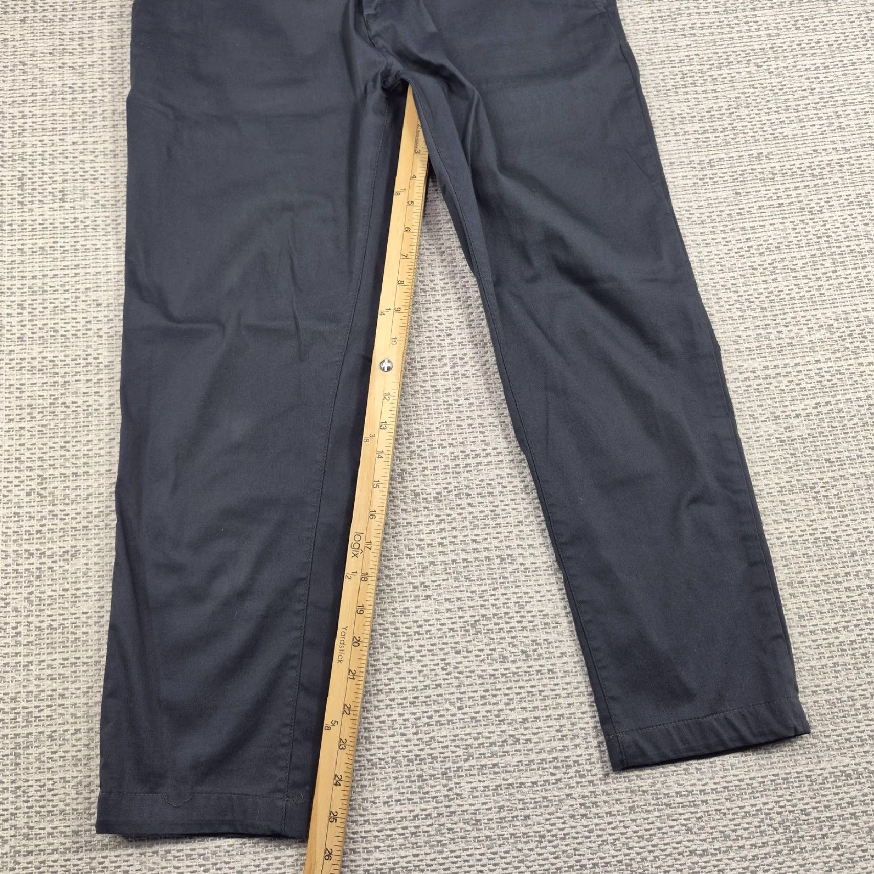 Vintage Birddogs Pants Mens 35x28 Gray Chino Stretch Zip Pocket Performance Golf Size US 35 - 3 Thumbnail