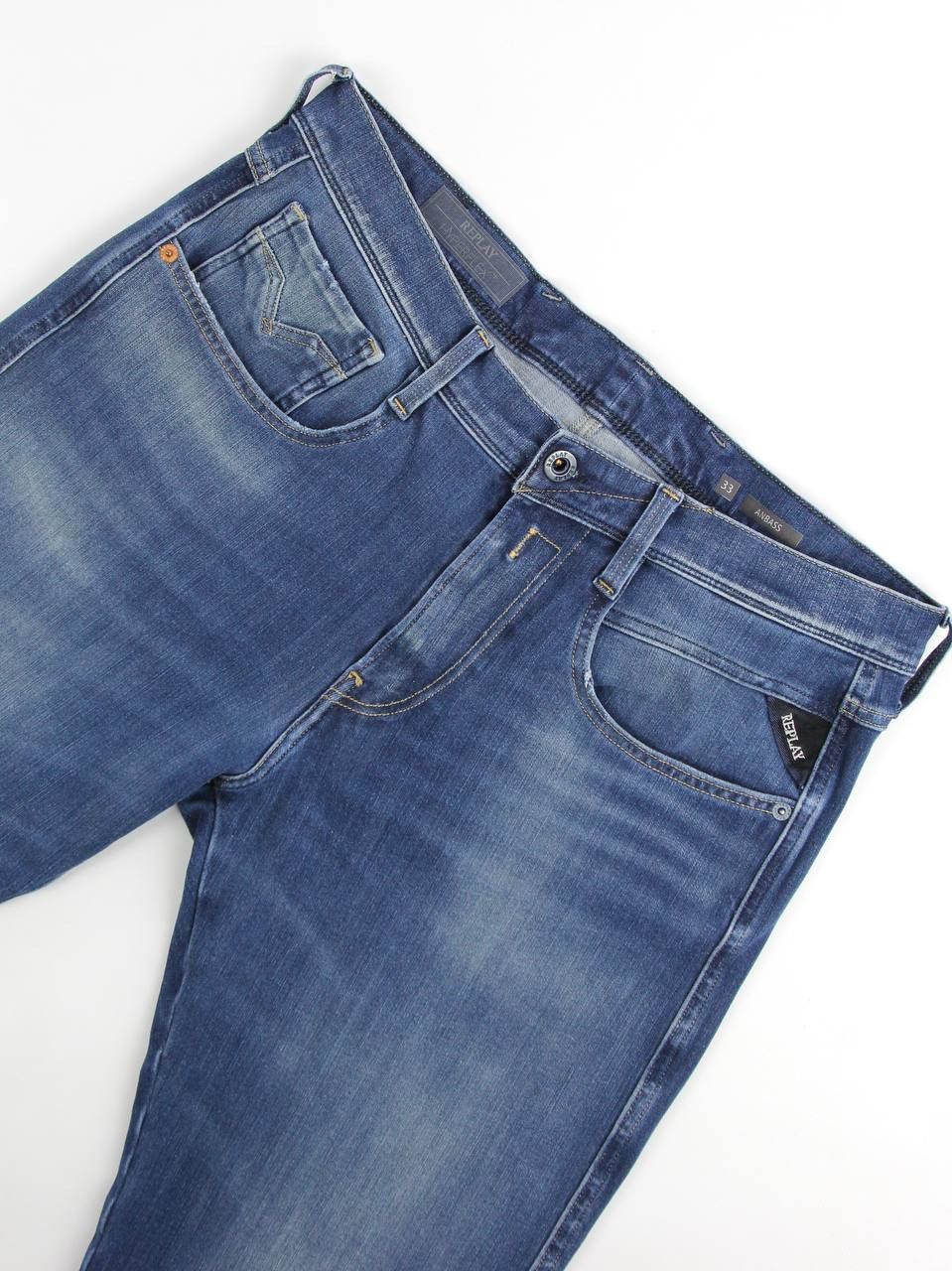 Replay REPLAY Blue Hyperflex jeans Size US 33 - 3 Thumbnail