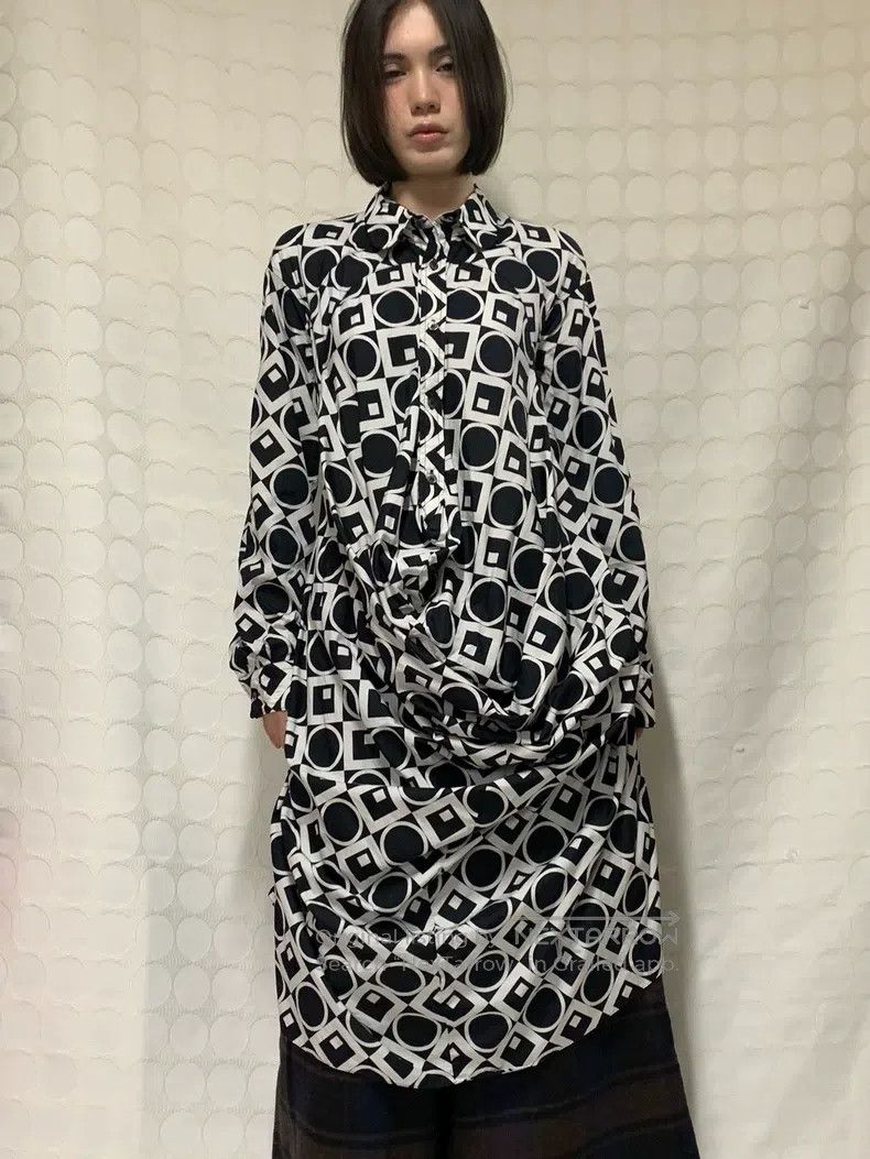 Junya Watanabe Junya Watanabe Geometric Tailored Shirt with Front and Bac Size L / US 10 / IT 46 - 1 Thumbnail