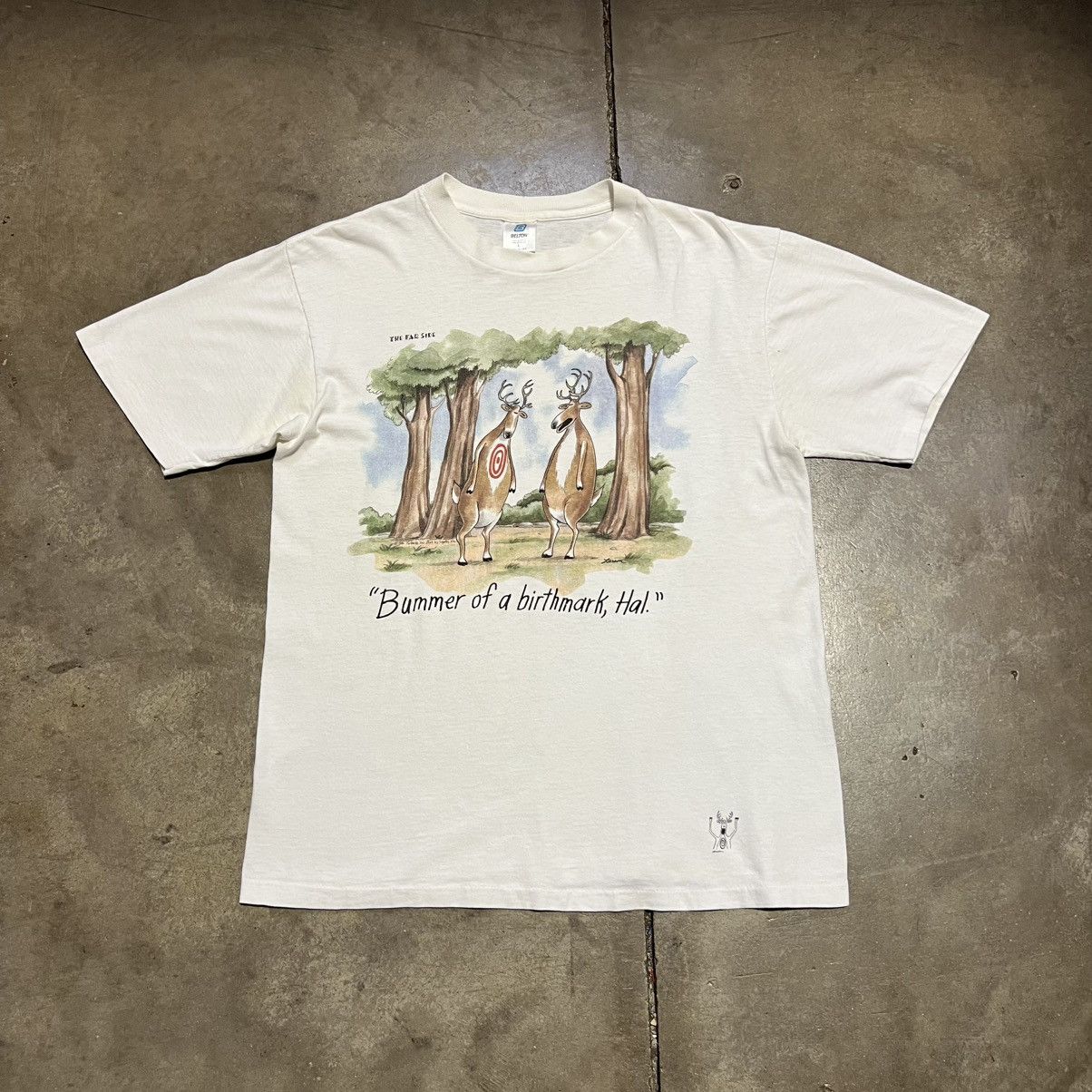 Vintage Vintage The Far Side Humor Comic T Shirt Birthmark 80s USA Size US L / EU 52-54 / 3 - 1 Thumbnail