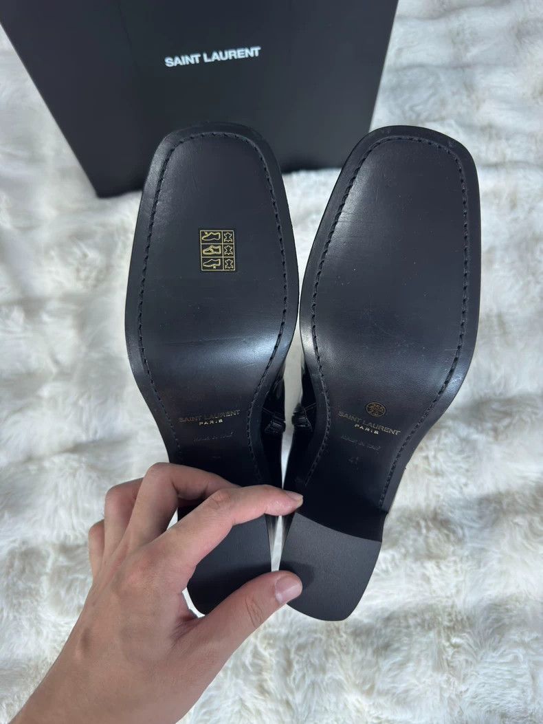Saint Laurent Paris Saint Laurent Paris Patent leather boots Size US 10.5 / IT 40.5 - 4 Thumbnail