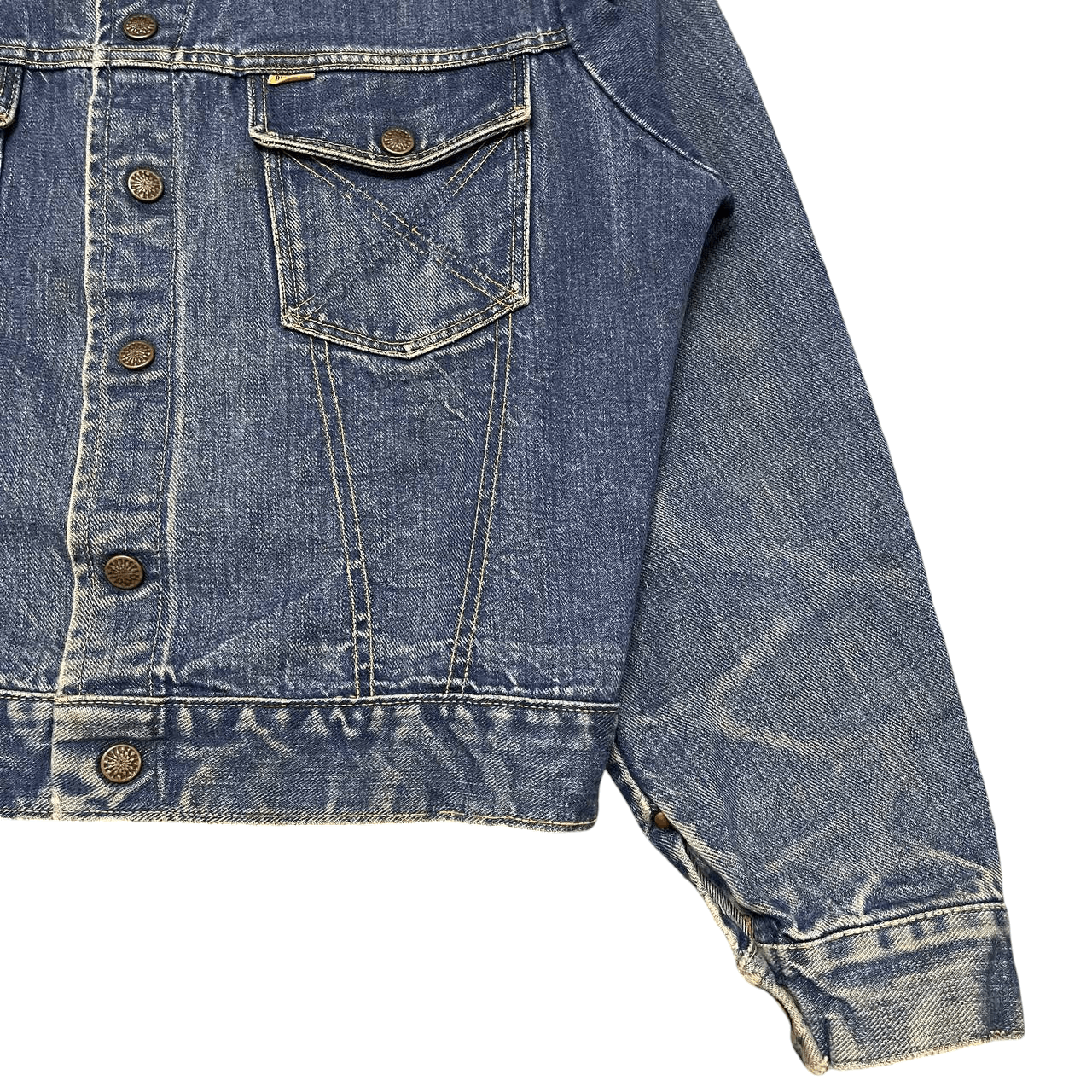 Vintage Vintage 60's Big Yank Selvedge Denim Jacket Trucker Size US M / EU 48-50 / 2 - 4 Thumbnail