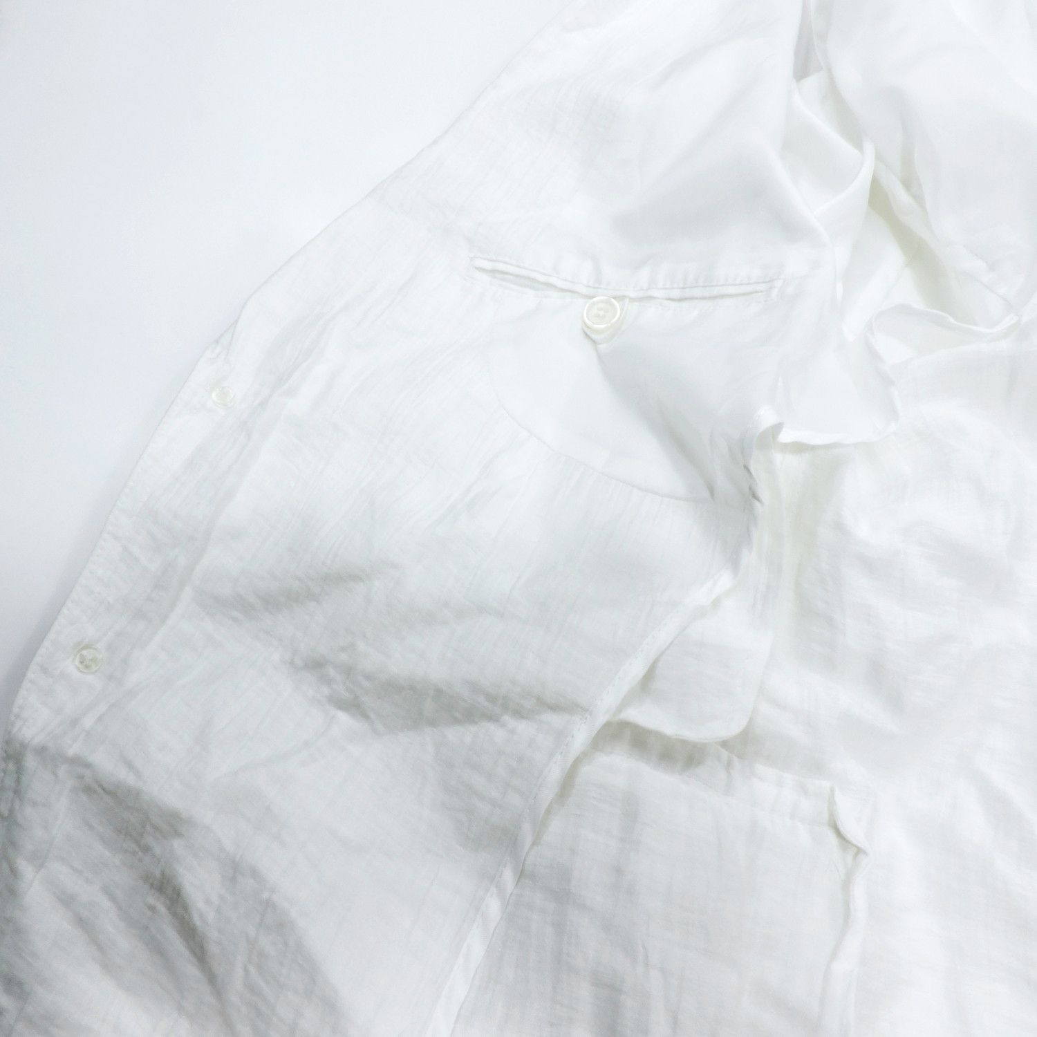 Japanese Brand A.POLE STORY WHITE BLAZER Size 40R - 9 Thumbnail