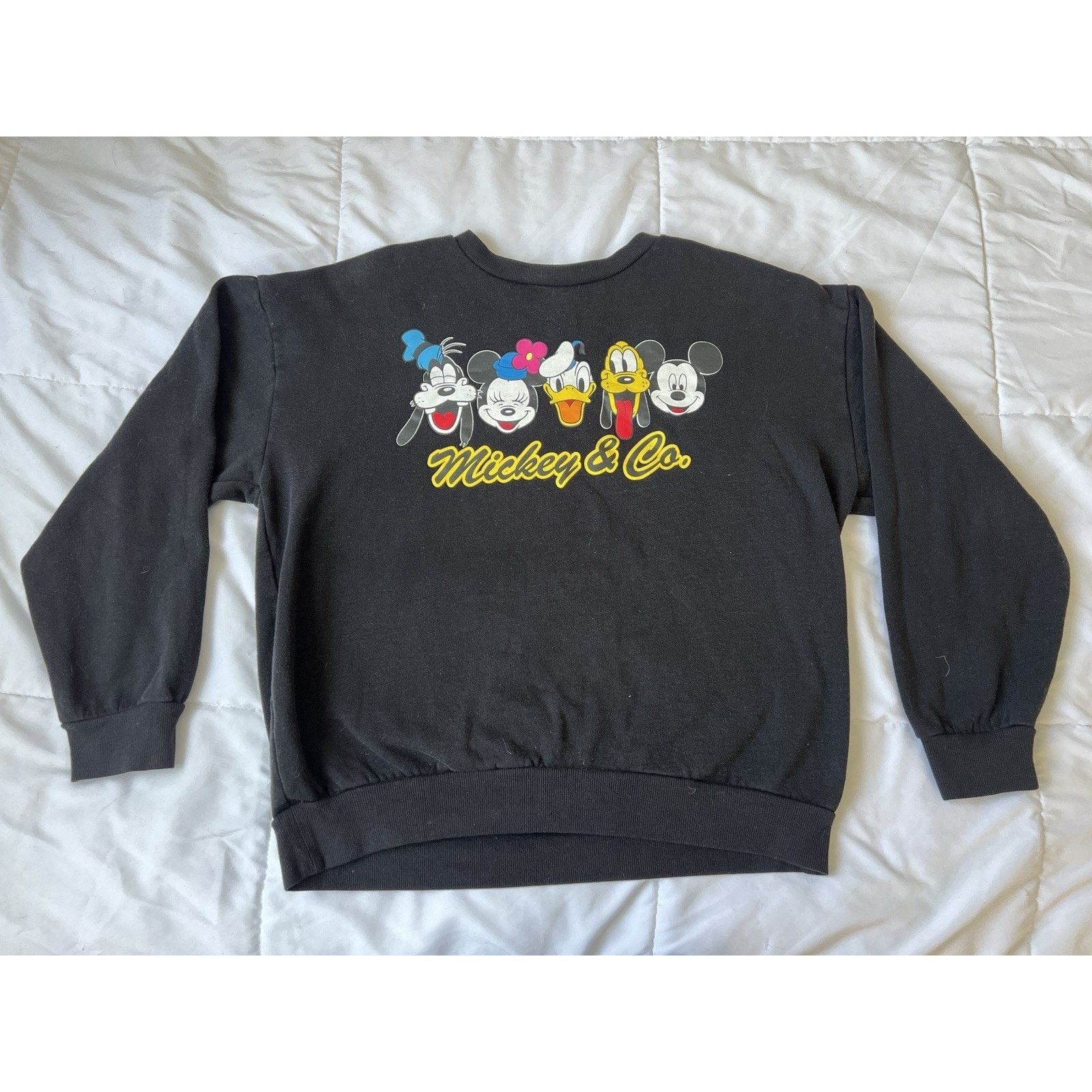 Disney Mickey & Co. Women’s Large Crewneck Pullover Black Disney Size L / US 10 / IT 46 - 1 Thumbnail