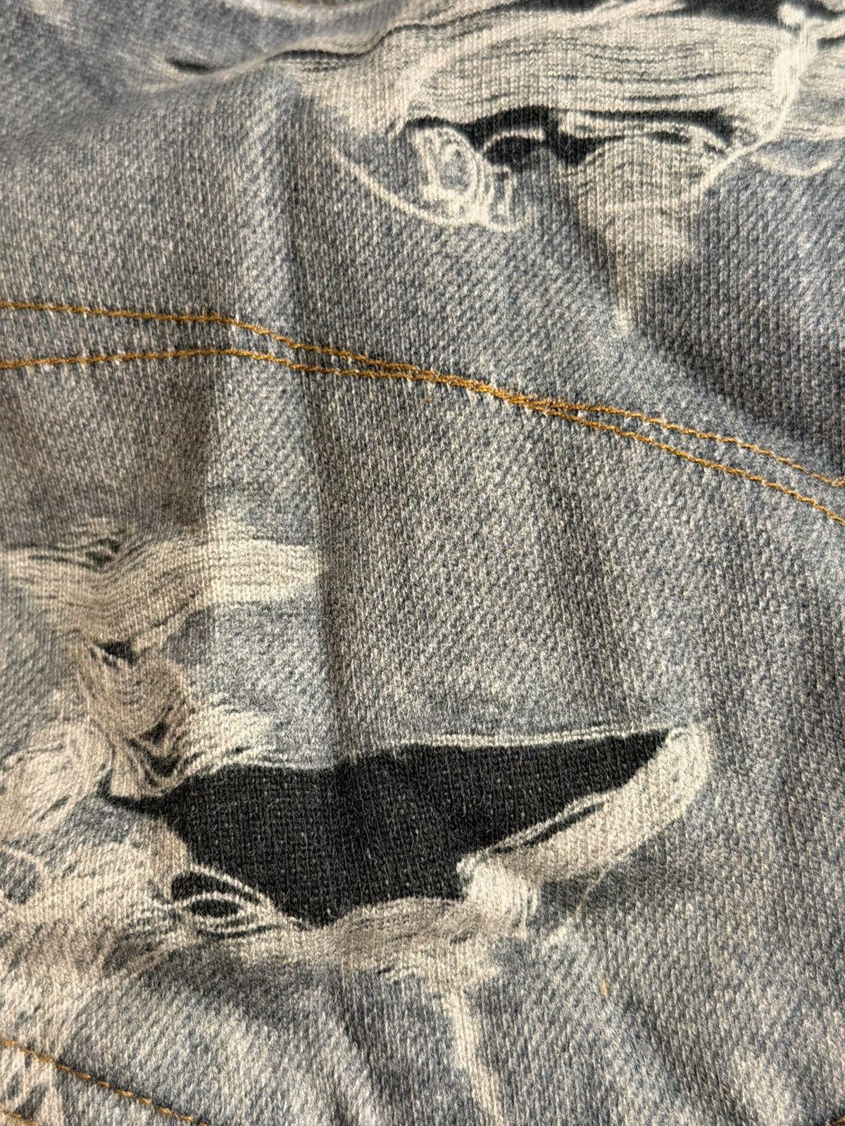 Balenciaga Balenciaga 3D Printed Distressed Denim Size US 36 / EU 52 - 8 Thumbnail