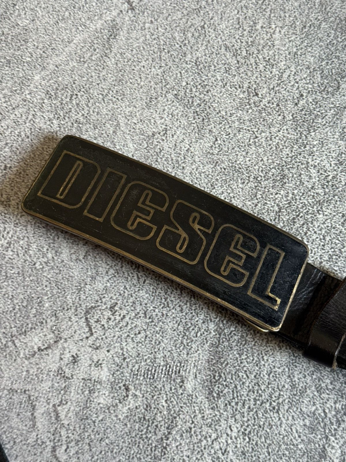 Diesel Diesel 90s retro vintage leather big logo belt avantgarde Size ONE SIZE - 13 Thumbnail