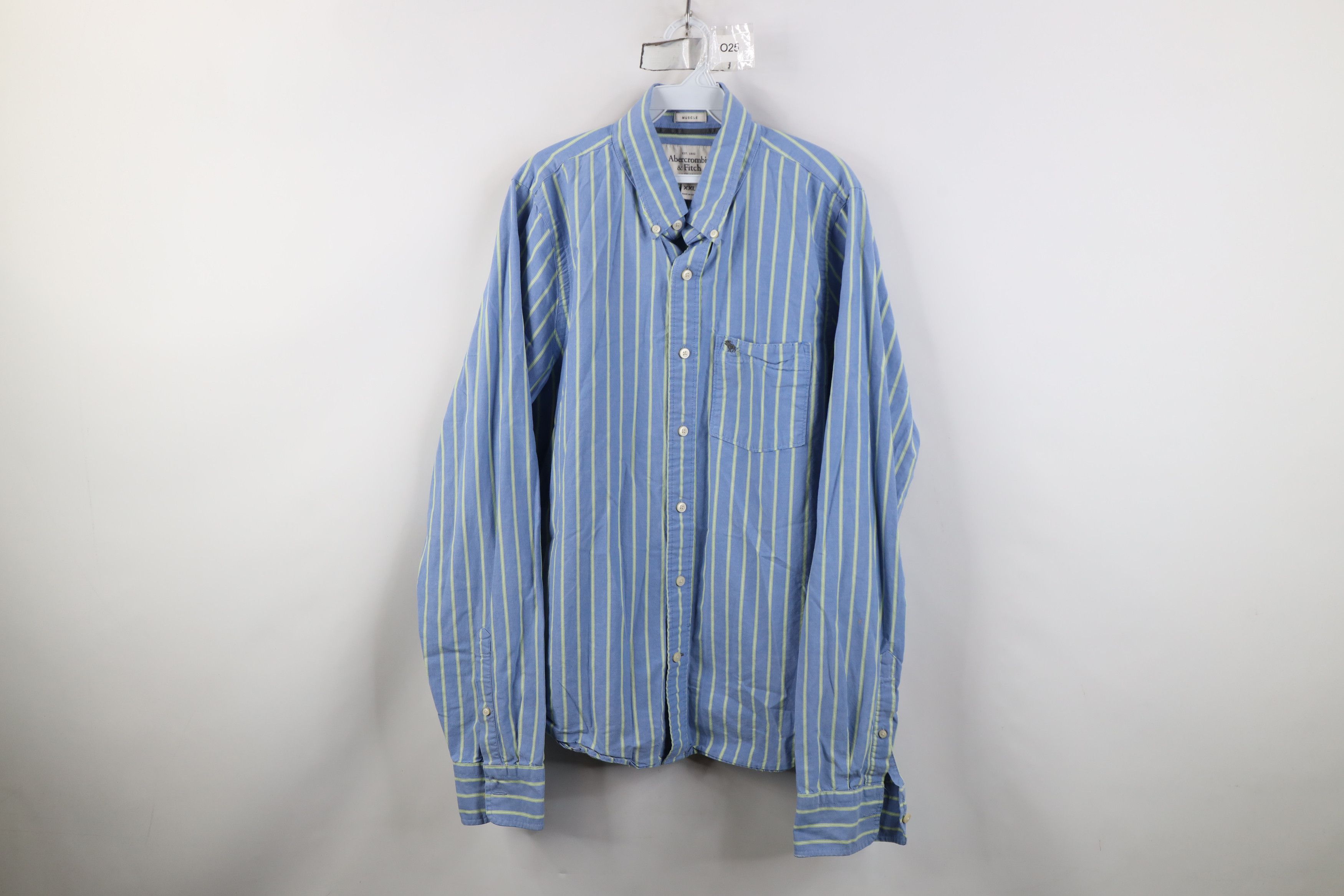 Abercrombie & Fitch Vintage 90s Y2K Abercrombie & Fitch Button Down Shirt Blue Size US XXL / EU 58 / 5 - 1 Thumbnail