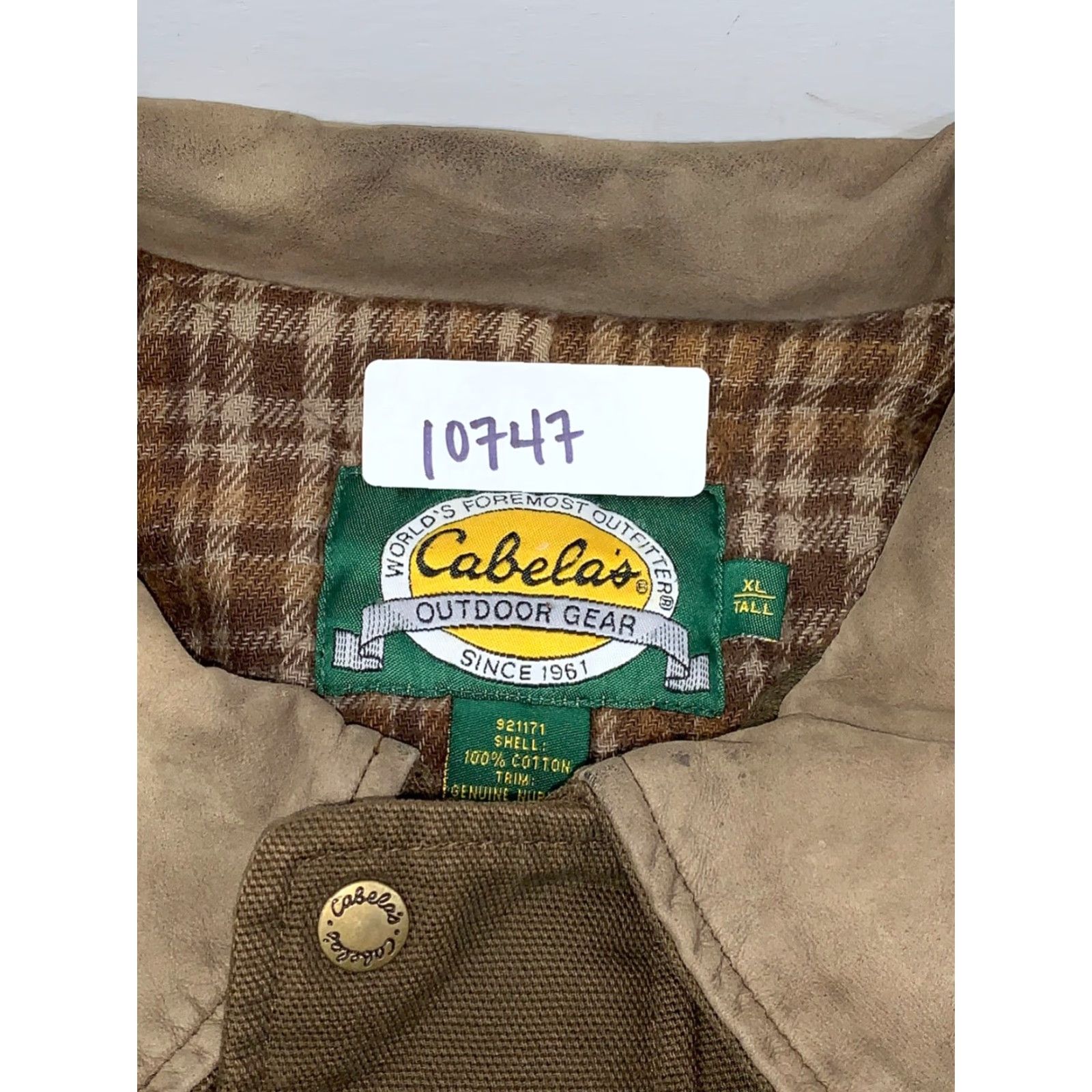 Vintage VINTAGE Cabela’s Field Jacket Chore Lined Canvas Duck Farm Coat Work XL Tall 10747 Size US XL / EU 56 / 4 - 5 Thumbnail
