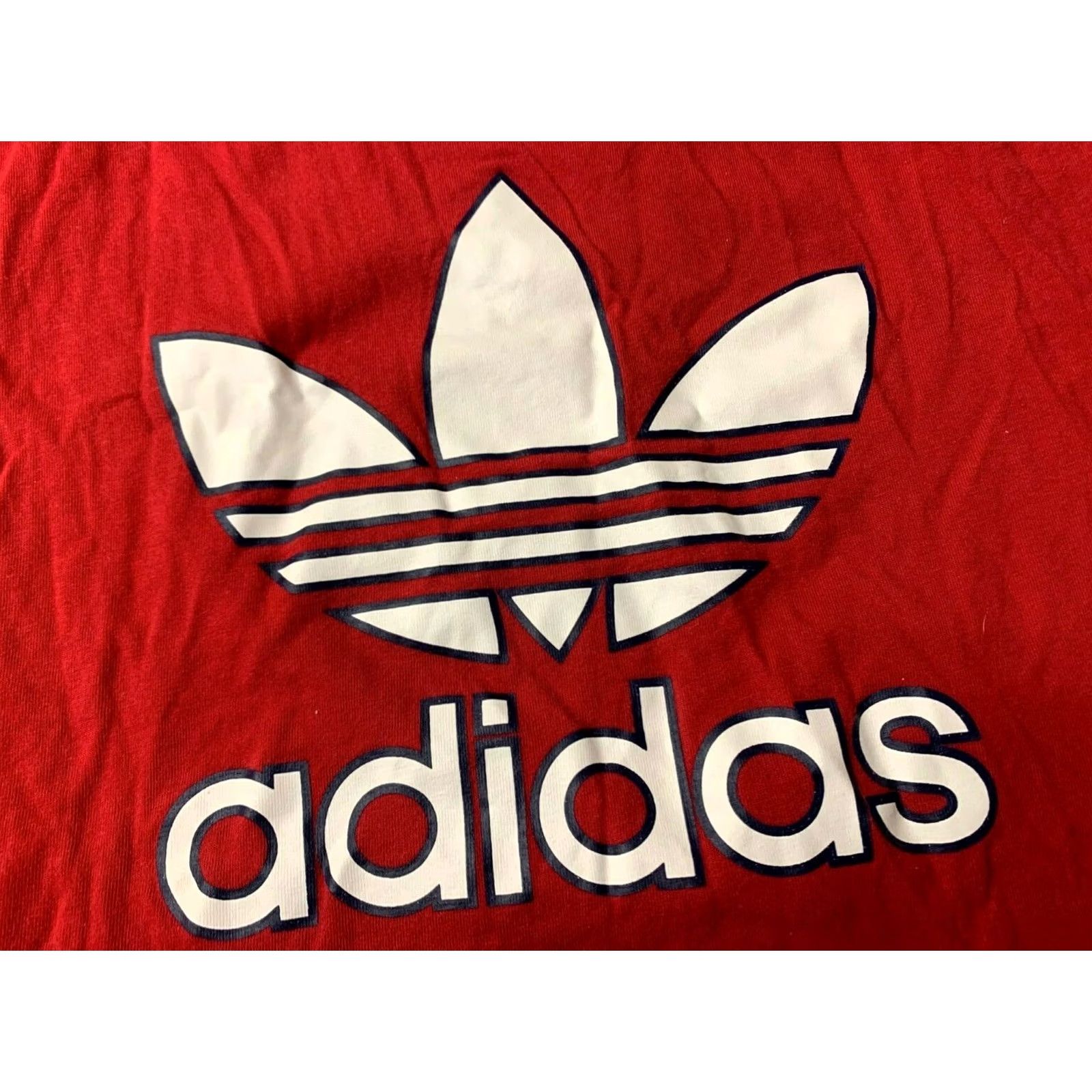 Adidas ADIDAS CLASSIC ORIGINAL MEN SHORT SLEEVE SHIRT T-SHIRT TEE JERSEY SIZE L RED Size US L / EU 52-54 / 3 - 3 Thumbnail