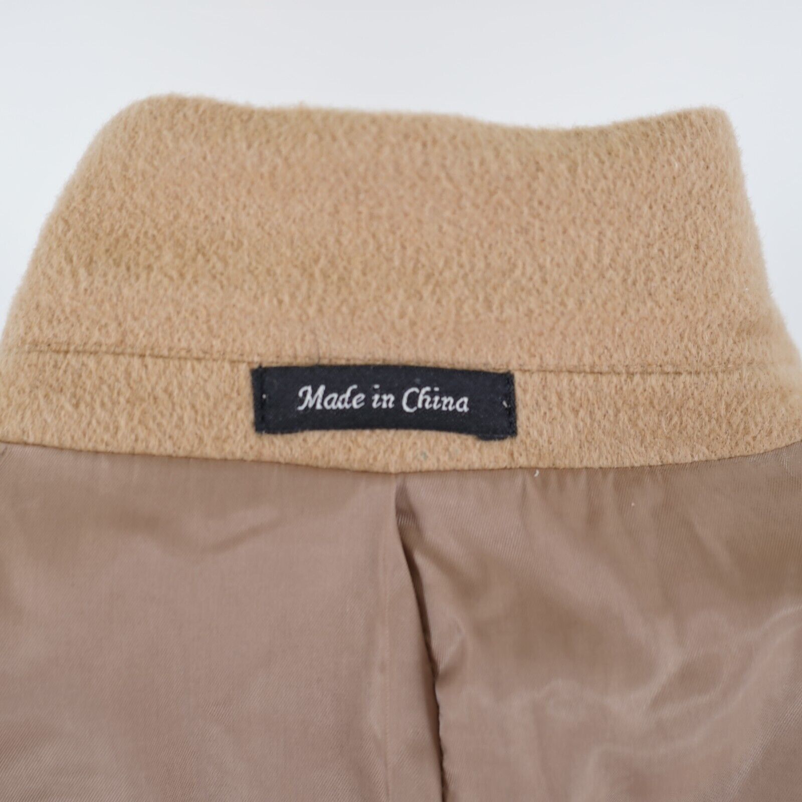 Chaps DAMAGED Chaps 100% Camel Hair 2 Leather Button Sport Coat 40 Size 40R - 11 Thumbnail