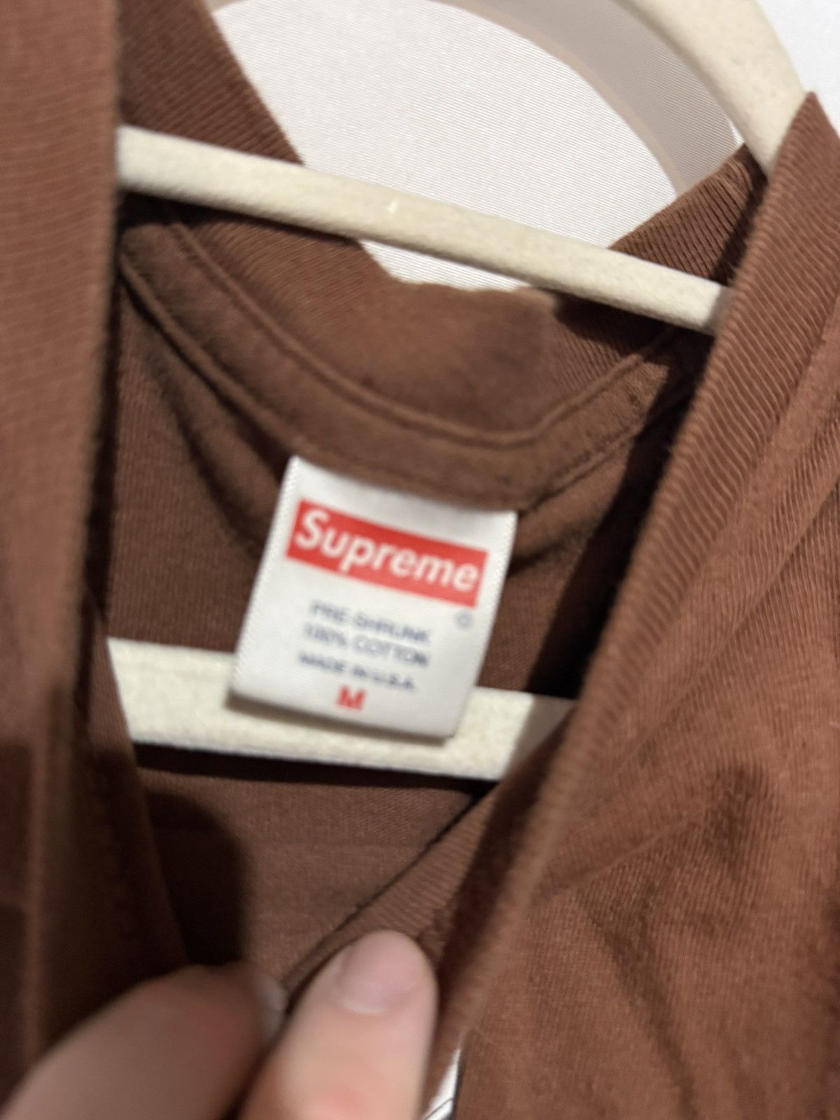 Supreme RARE FW21 Supreme x The Crow Long‑Sleeve Tee Brown Medium Size US M / EU 48-50 / 2 - 4 Thumbnail