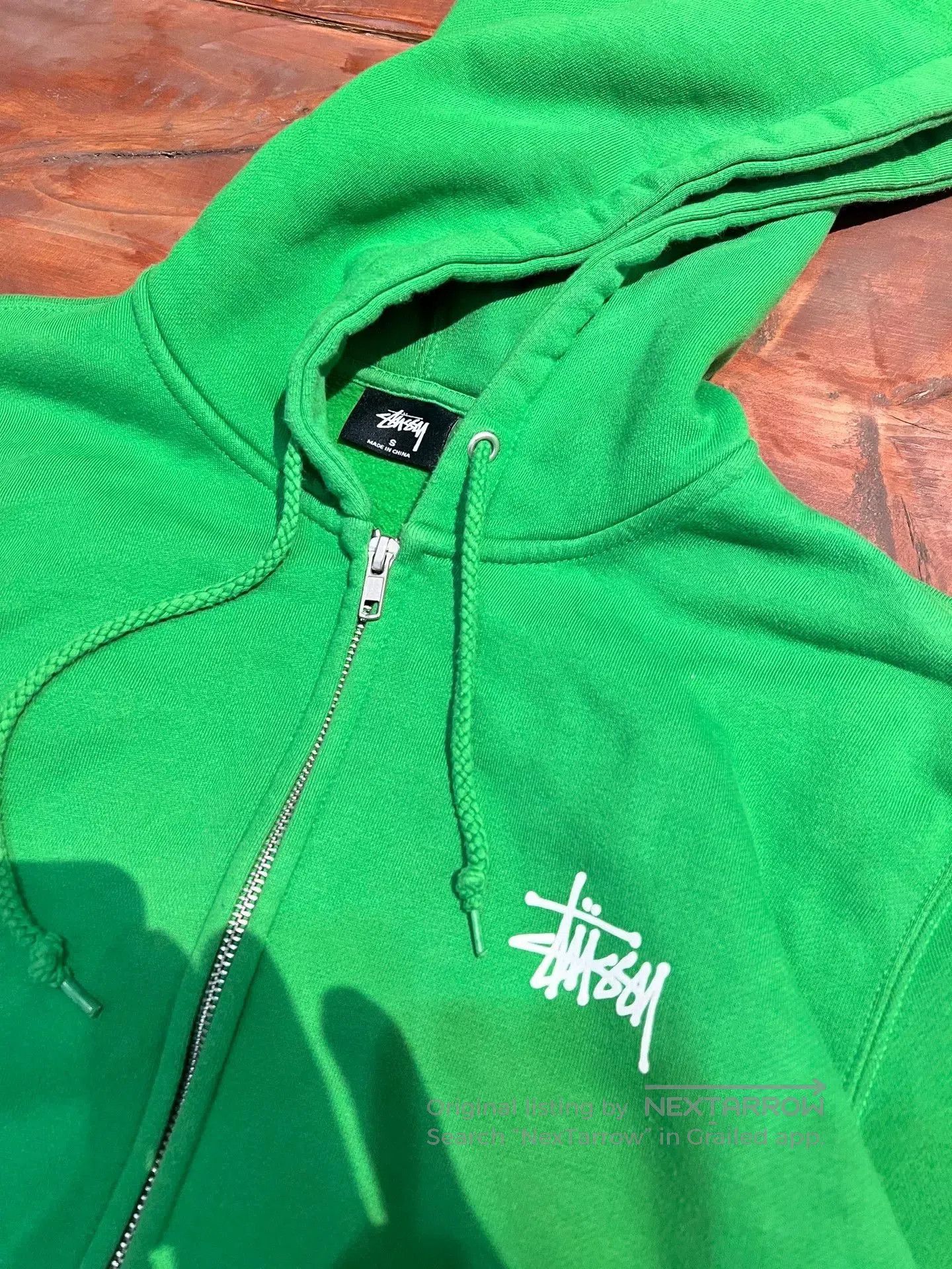 Stussy stussy basic zip hoodie in vibrant green. Size US S / EU 44-46 / 1 - 3 Thumbnail