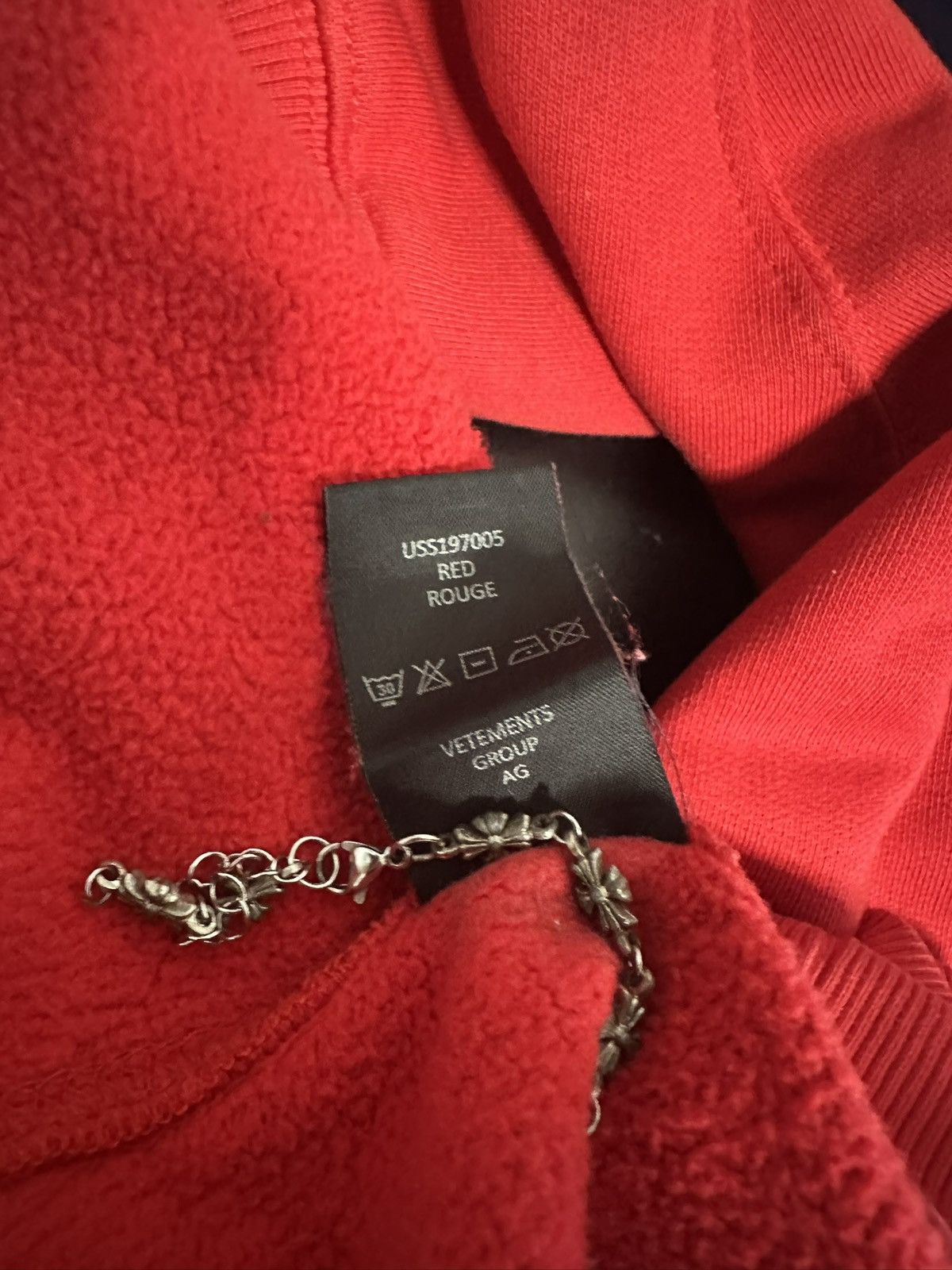 Vetements Vetements SS19 red secret society hoodie Size US S / EU 44-46 / 1 - 6 Thumbnail