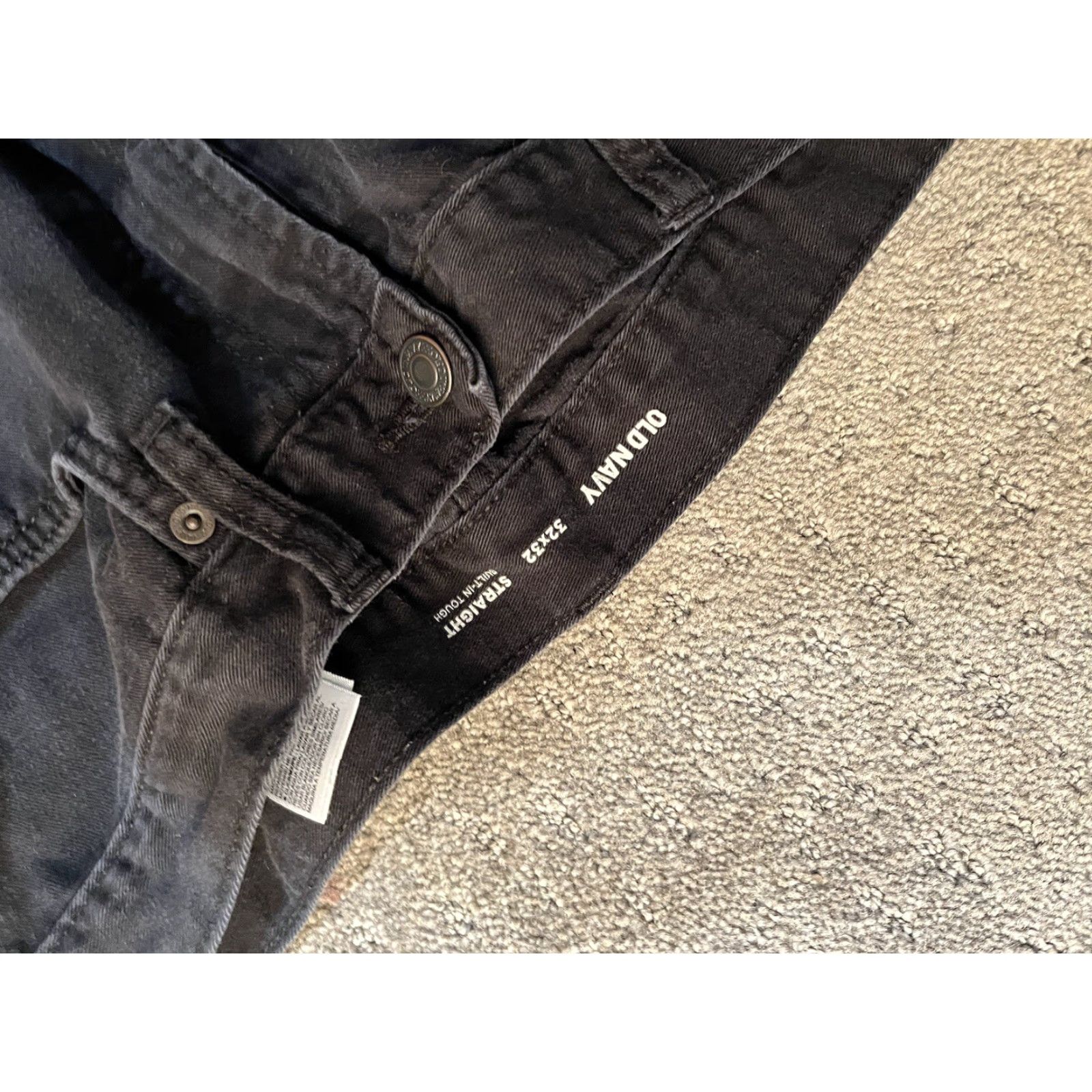 Old Navy Old Navy Jeans Men Straight 32x32 Black Denim 5-Pocket Zip Slim 32 Inseam 5-Pocket Design Mens Clothing Regular Size Type Size US 32 / EU 48 - 5 Thumbnail