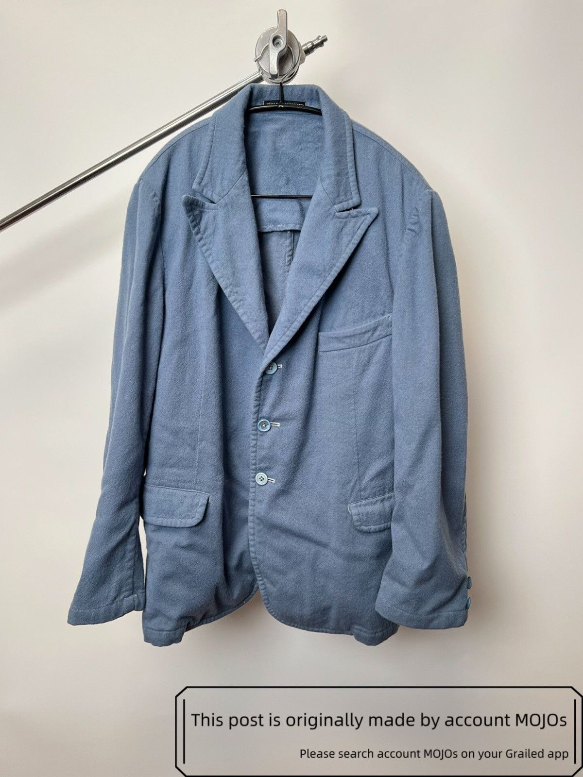 Sz 3 Yohji Yamamoto 03AW Fog Blue Blazer mojos507