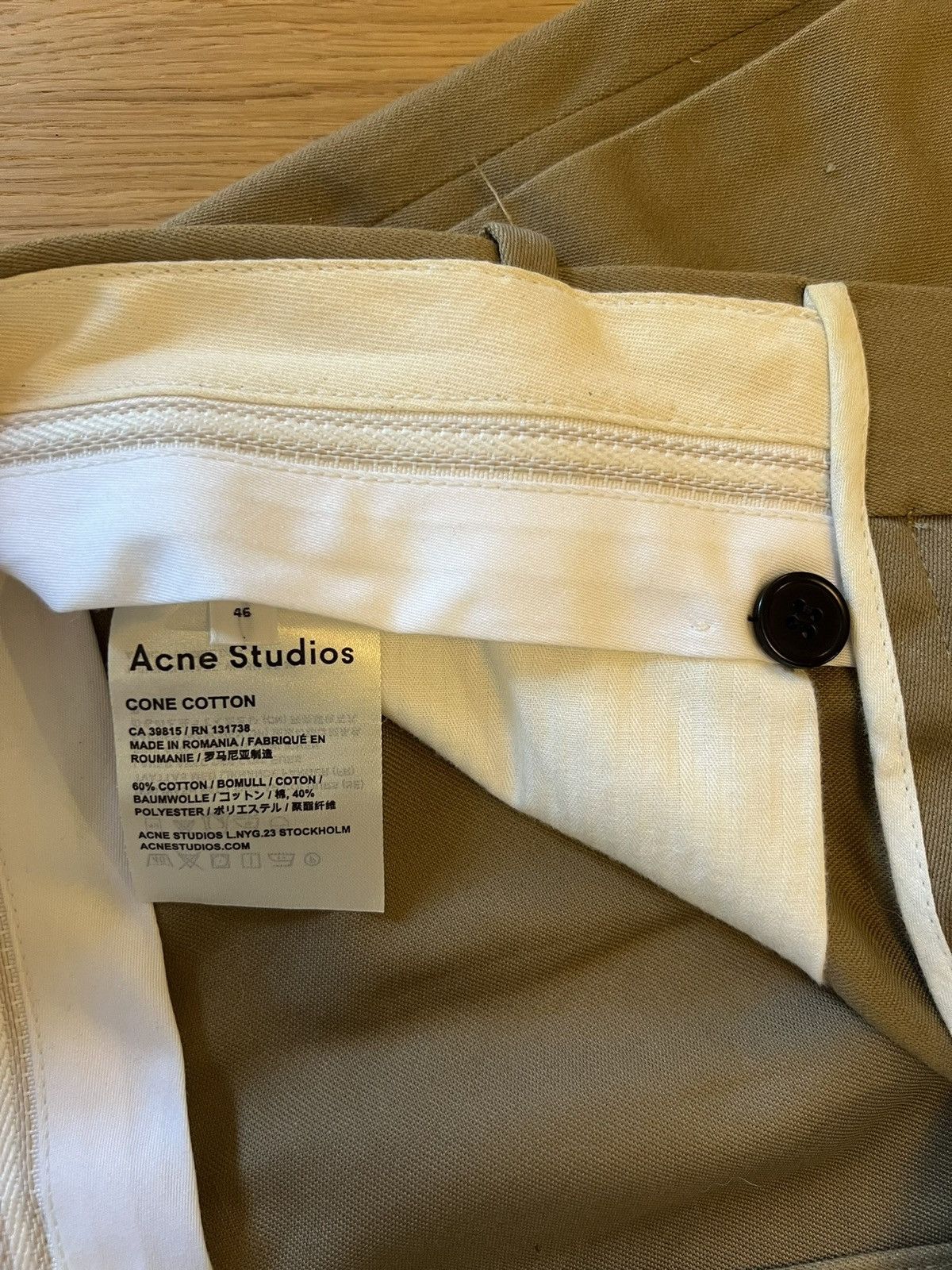 Acne Studios Acne Studios Cone Cotton Pants Size US 30 / EU 46 - 4 Thumbnail