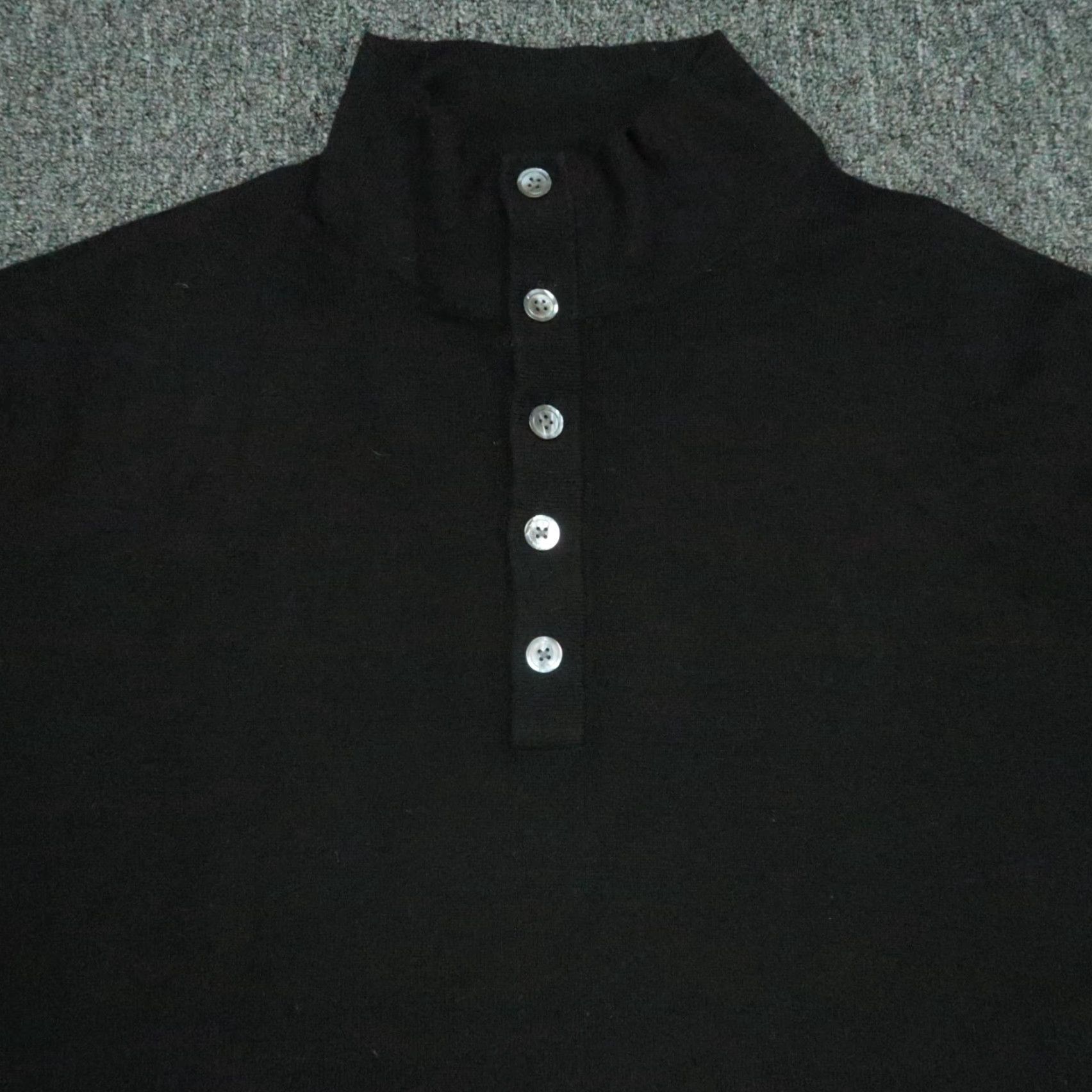 Banana Republic VINTAGE or not? (No) Banana Republic Sweater Mens XL Black Silk Cashmere Pullover Knit Mock Neck Long Sleeve Regular Fit 100%? Size US XL / EU 56 / 4 - 2 Thumbnail