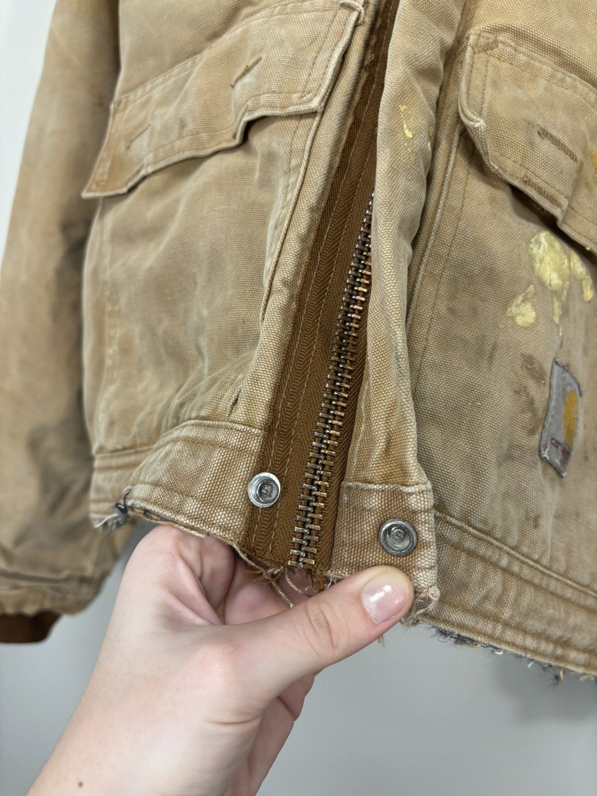 Carhartt Vintage 90s Carhartt Made In USA Faded Boxy Cropped Jacket Size US L / EU 52-54 / 3 - 15 Thumbnail
