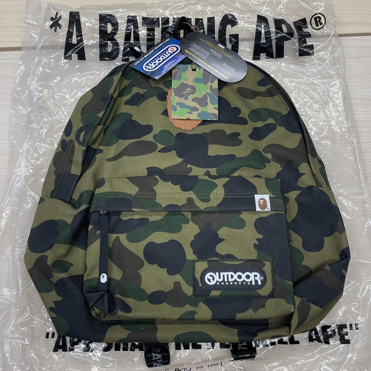 image of Bape X Outdoor Product 1St Camo Day Pack Green, Men's