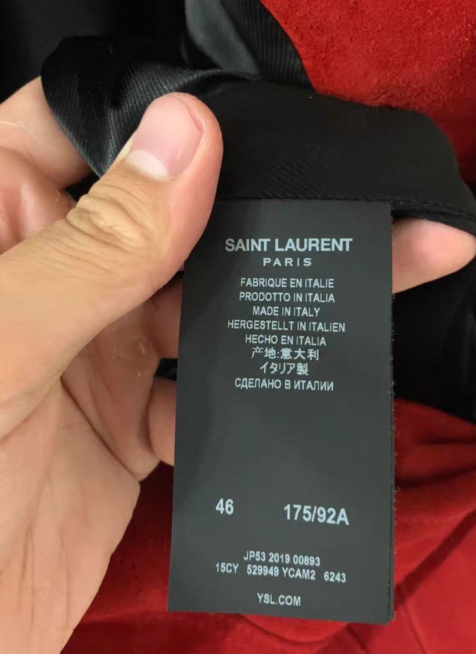 Yves Saint Laurent saint laurent 20 Spring/Summer Orange Red Cowhide Suede jac Size US S / EU 44-46 / 1 - 9 Thumbnail