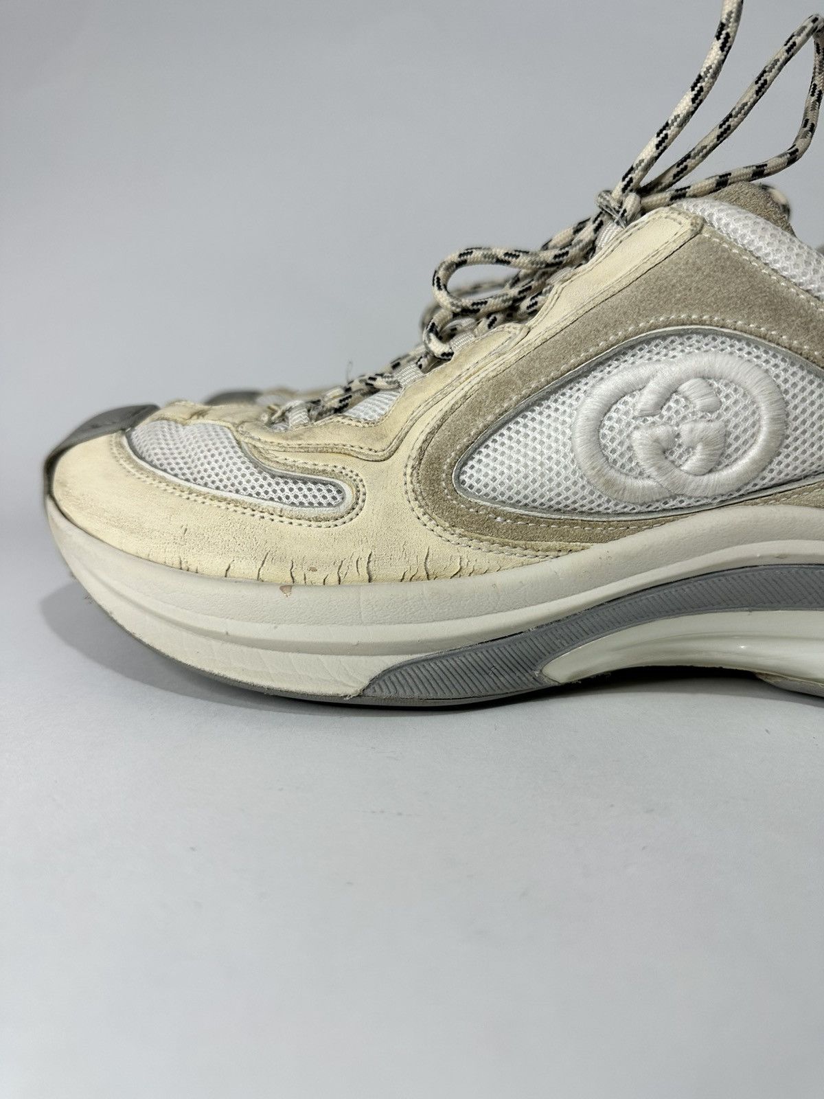 Gucci Gucci “Gucci Run” Sneakers – Beige / Off-White Size US 9 / EU 42 - 2 Thumbnail