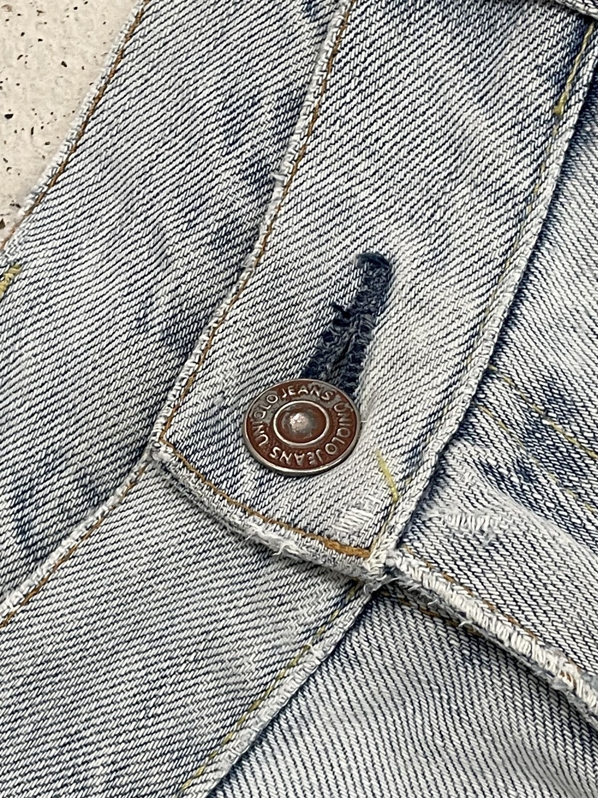 Japanese Brand × Uniqlo Uniqlo Double Knee Stain Distressed Custom Size US 33 - 13 Thumbnail