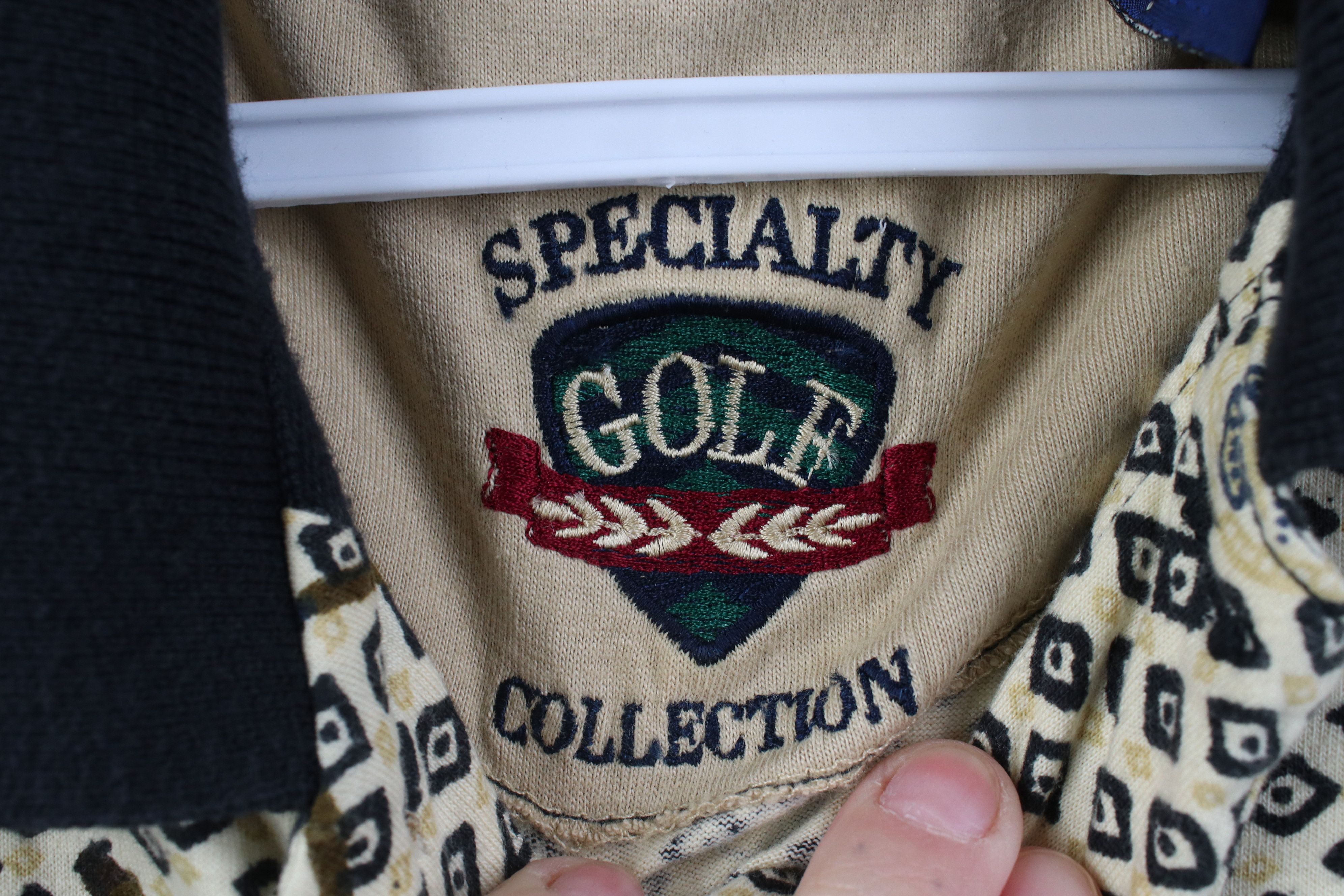 Vintage Vintage 90s Streetwear All Over Print Golf Polo Shirt Size US S / EU 44-46 / 1 - 7 Thumbnail