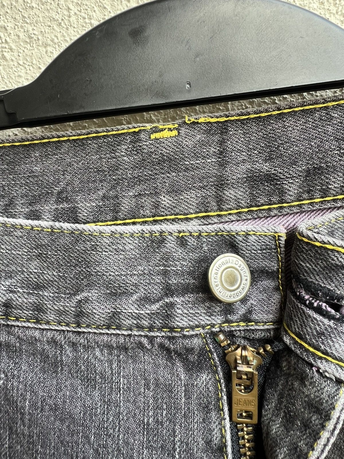 Swagger Vintage Swagger Japan Fade Black Denim Selvedge Jeans Size US 34 / EU 50 - 7 Thumbnail