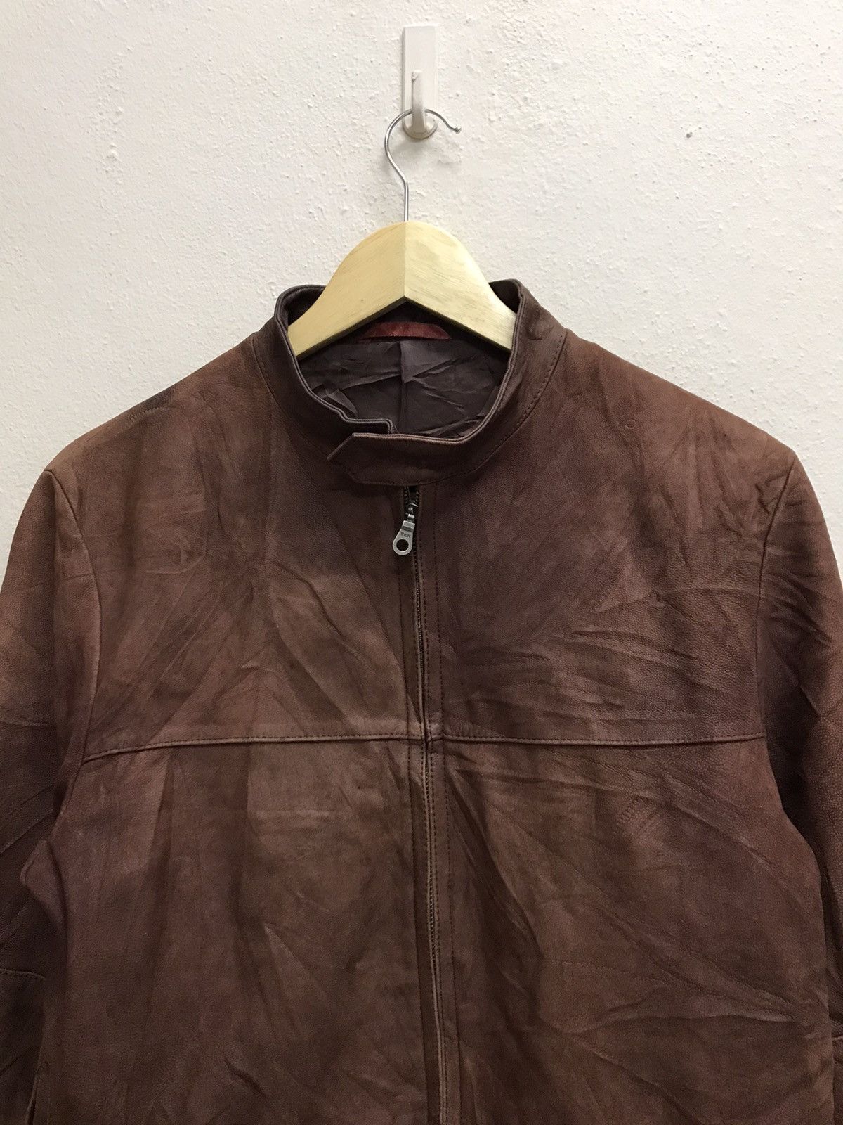 Yohji Yamamoto VINTAGE YOHJI YAMAMOTO D’URBAN A.A.R. BROWN LEATHER JACKET Size US S / EU 44-46 / 1 - 5 Thumbnail