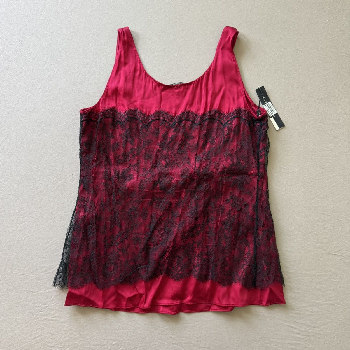 Elie Tahari Elie Tahari Gothic Lace Overlay Tank Top Size L / US 10 / IT 46 - 2 Thumbnail