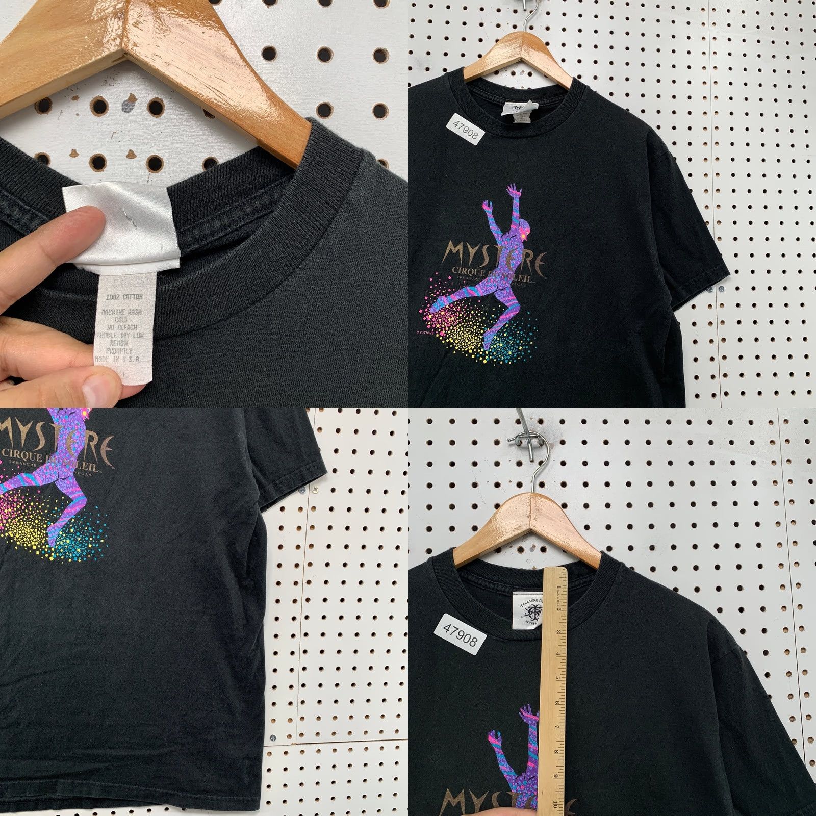 Vintage VINTAGE Treasure Island T Shirt Mens Large Black Mystere Cirque Du Soleil USA Size US L / EU 52-54 / 3 - 8 Thumbnail