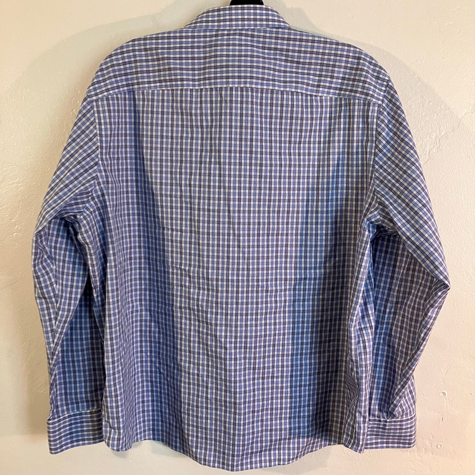 UNTUCKit UNTUCKit Gingham Button Up Blue White Casual Dress Shirt Size US XXL / EU 58 / 5 - 3 Thumbnail