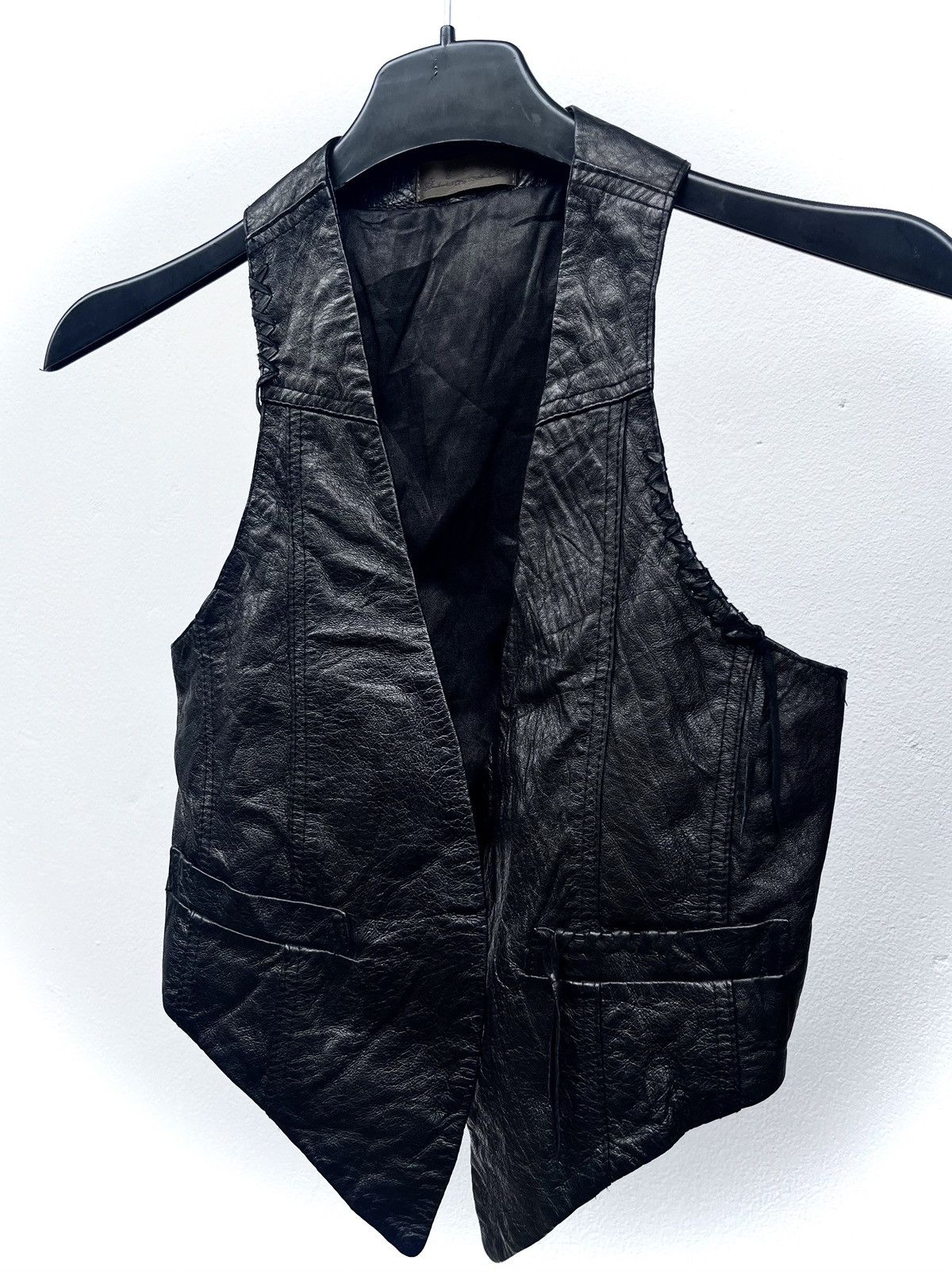 GOA 2000s G.O.A Avant-Garde Leather Vest Size US S / EU 44-46 / 1 - 3 Thumbnail