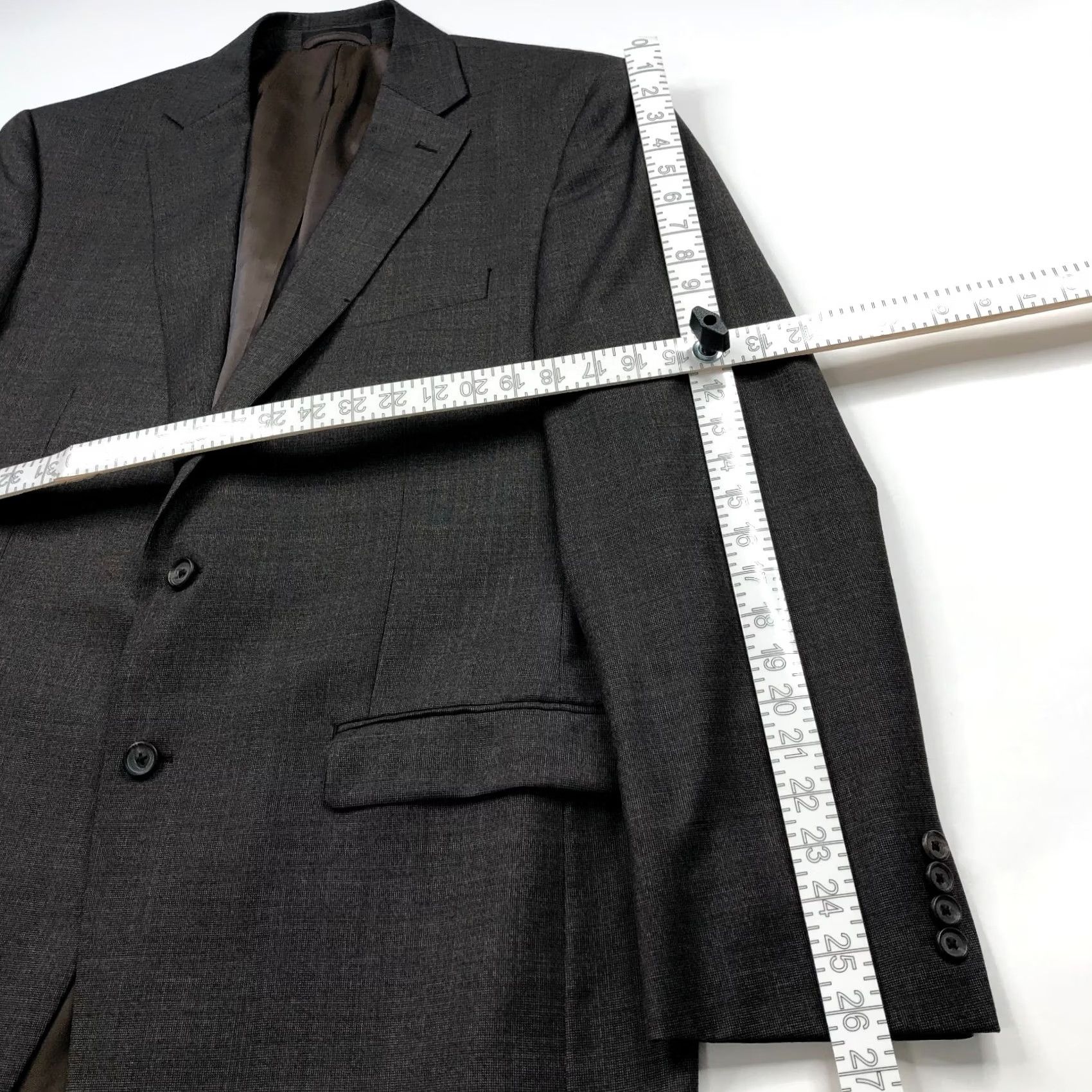 Ralph Lauren Lauren Ralph Lauren Green Label 44L LONG 100% Wool Sport Coat Jacket Gray Black Size US S / EU 44-46 / 1 - 5 Thumbnail