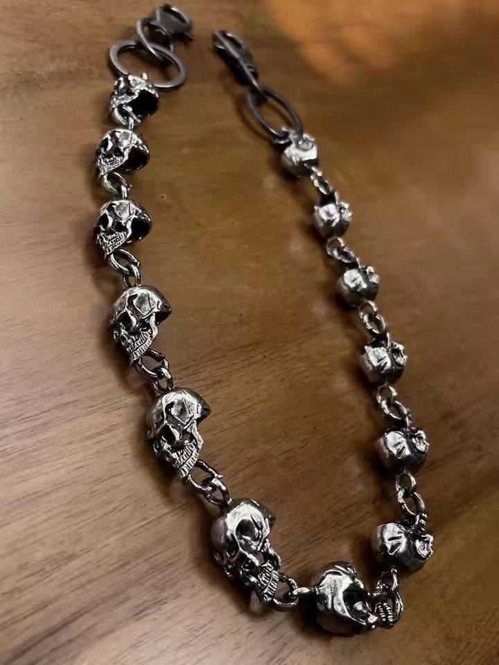 Vintage Skull Keychain Wallet Chain Size ONE SIZE - 4 Thumbnail