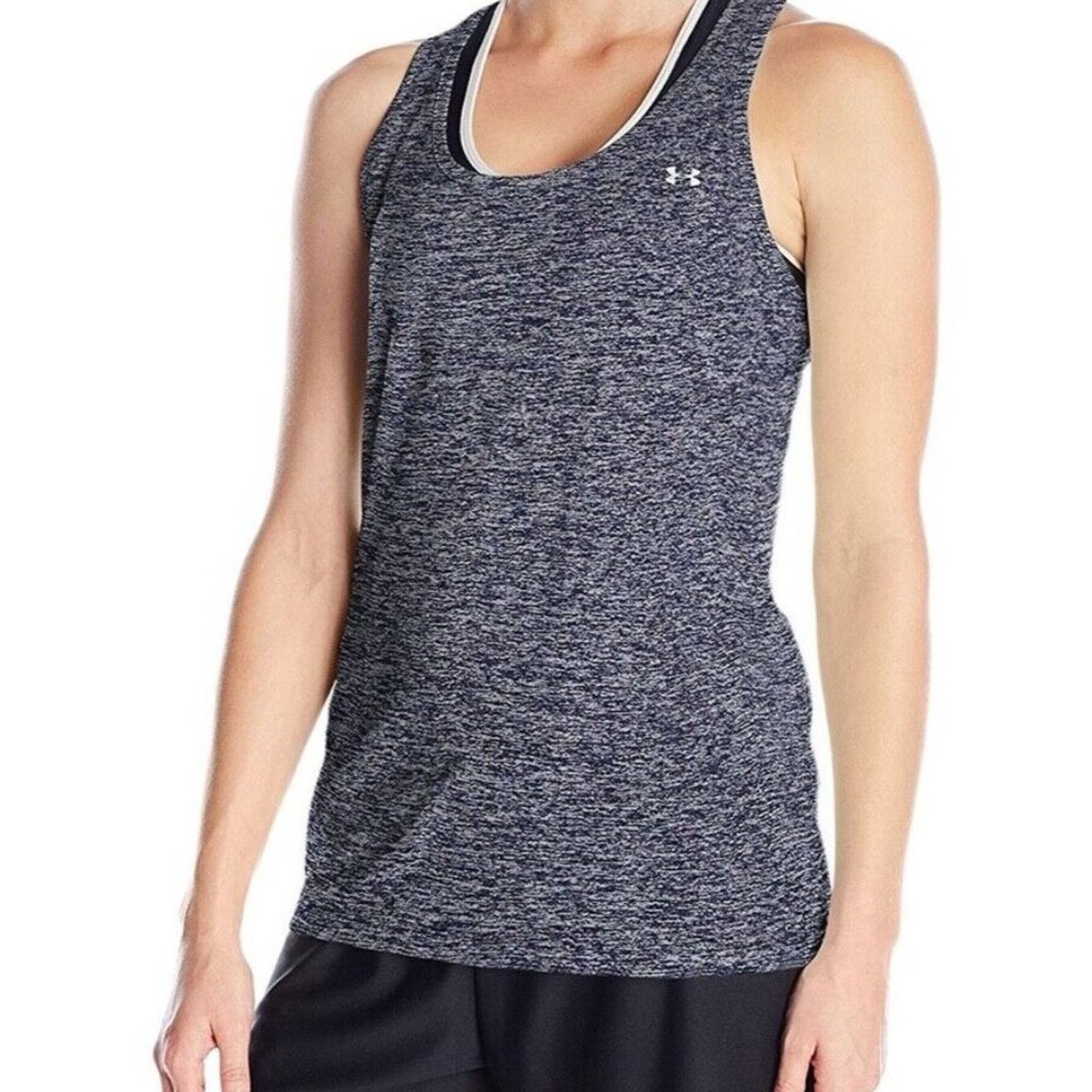 Under Armour Under Armour Loose Fit Racerback Tank Midnight Silver XL Size XL / US 12-14 / IT 48-50 - 4 Thumbnail