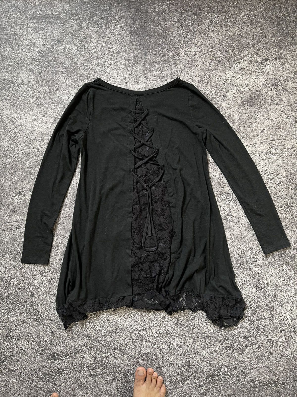 Japanese Brand Y2K M•K•R ifsixwasnine cross dress longsleeve Size M / US 6-8 / IT 42-44 - 6 Thumbnail