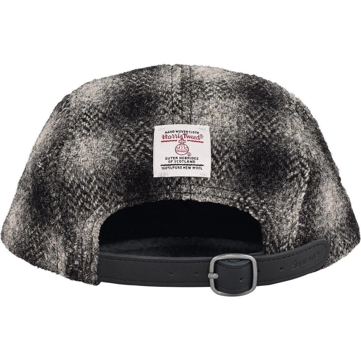 Harris Tweed × Supreme Supreme Harris Tweed Camp Cap Black FW25 Size ONE SIZE - 2 Thumbnail