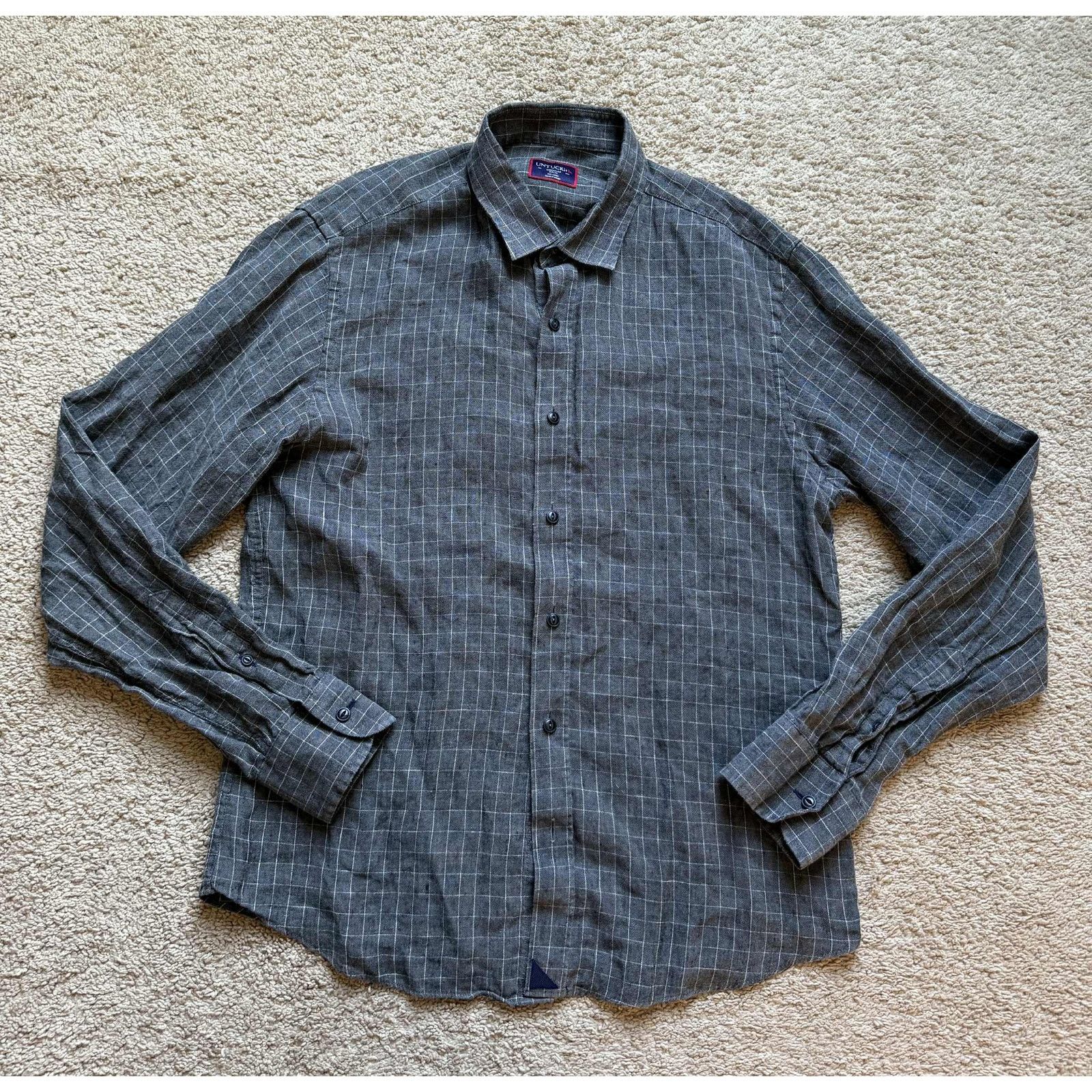 UNTUCKit UNTUCKit Check Slim Fit Long Sleeve Button-Up Shirt Green M Size US M / EU 48-50 / 2 - 1 Thumbnail
