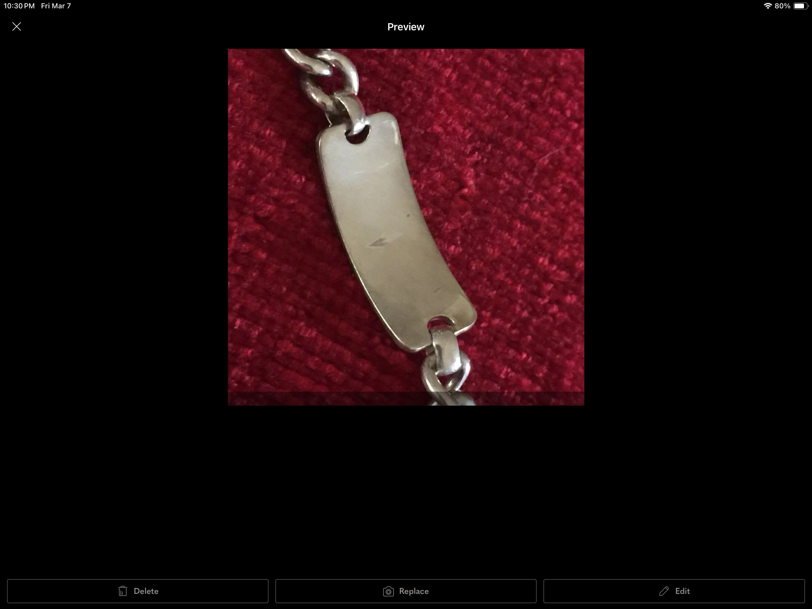 Other Vintage Men’s Sterling Silver ID Bracelet from WWII Size ONE SIZE - 6 Thumbnail