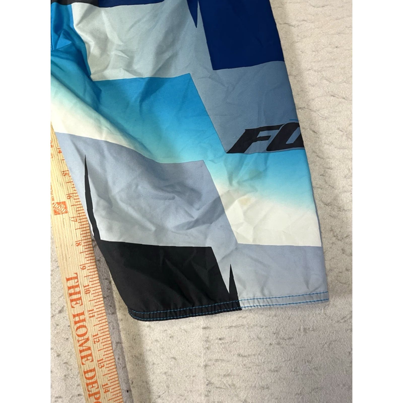 Fox Racing Fox Board Shorts Men's 33 Blue Colorblock Logo Quick Dry Breathable Drawstring Surfing Recreational Polyester Regular Men China Damen? Size US 33 - 5 Thumbnail